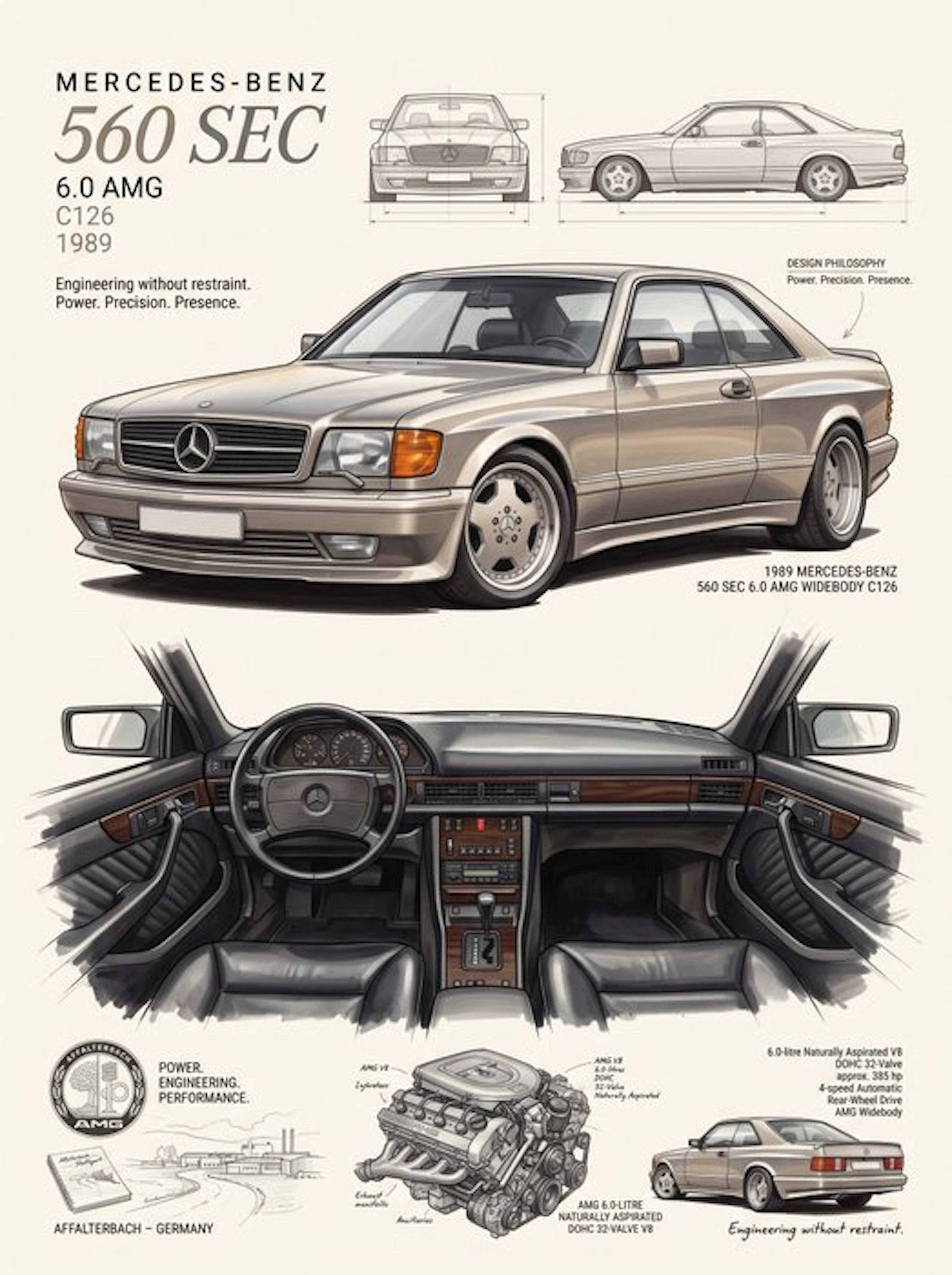 Shmidt.Art - Mercedes-Benz 560 SEC 6.0 AMG C126 1989 - Unknown