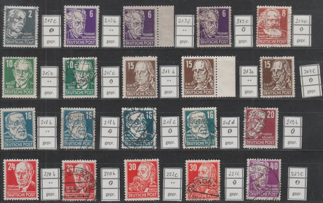 Allied Occupation - Germany (Soviet zone) 1948/1950 - Köpfe I