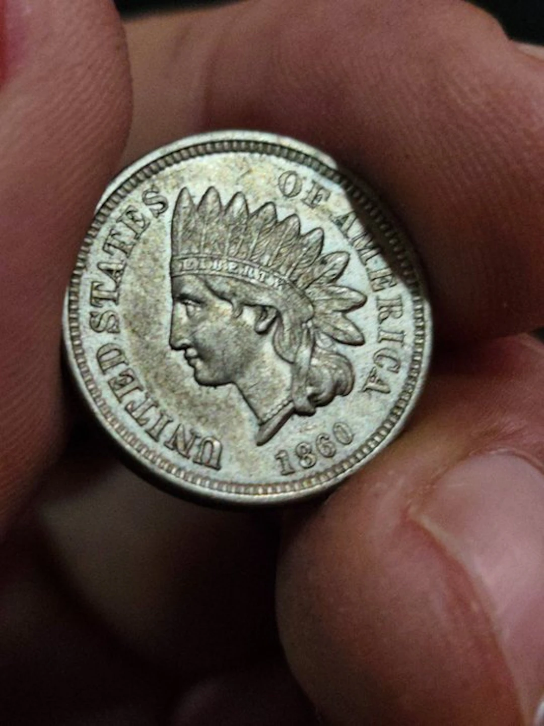 United States. 1 Cent 1860 Indian Head (No reserve price)