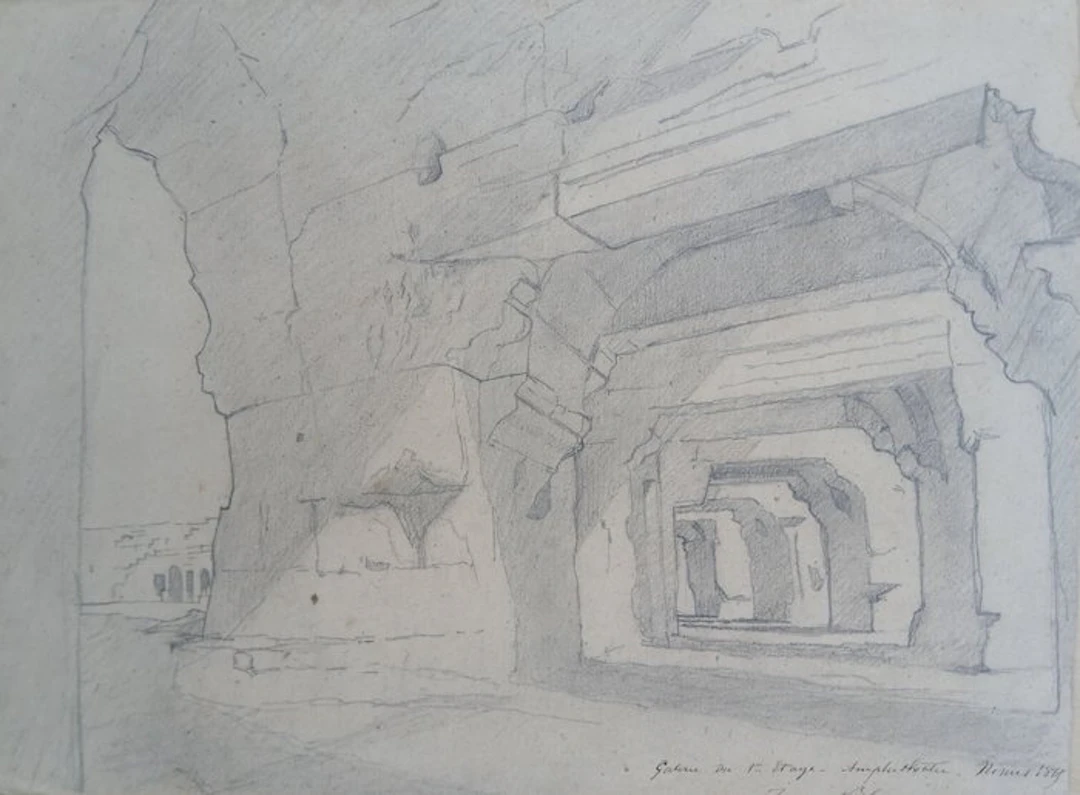 Joseph Blanc (1846-1904) - Nîmes - Amphitheatre - Grand Tour