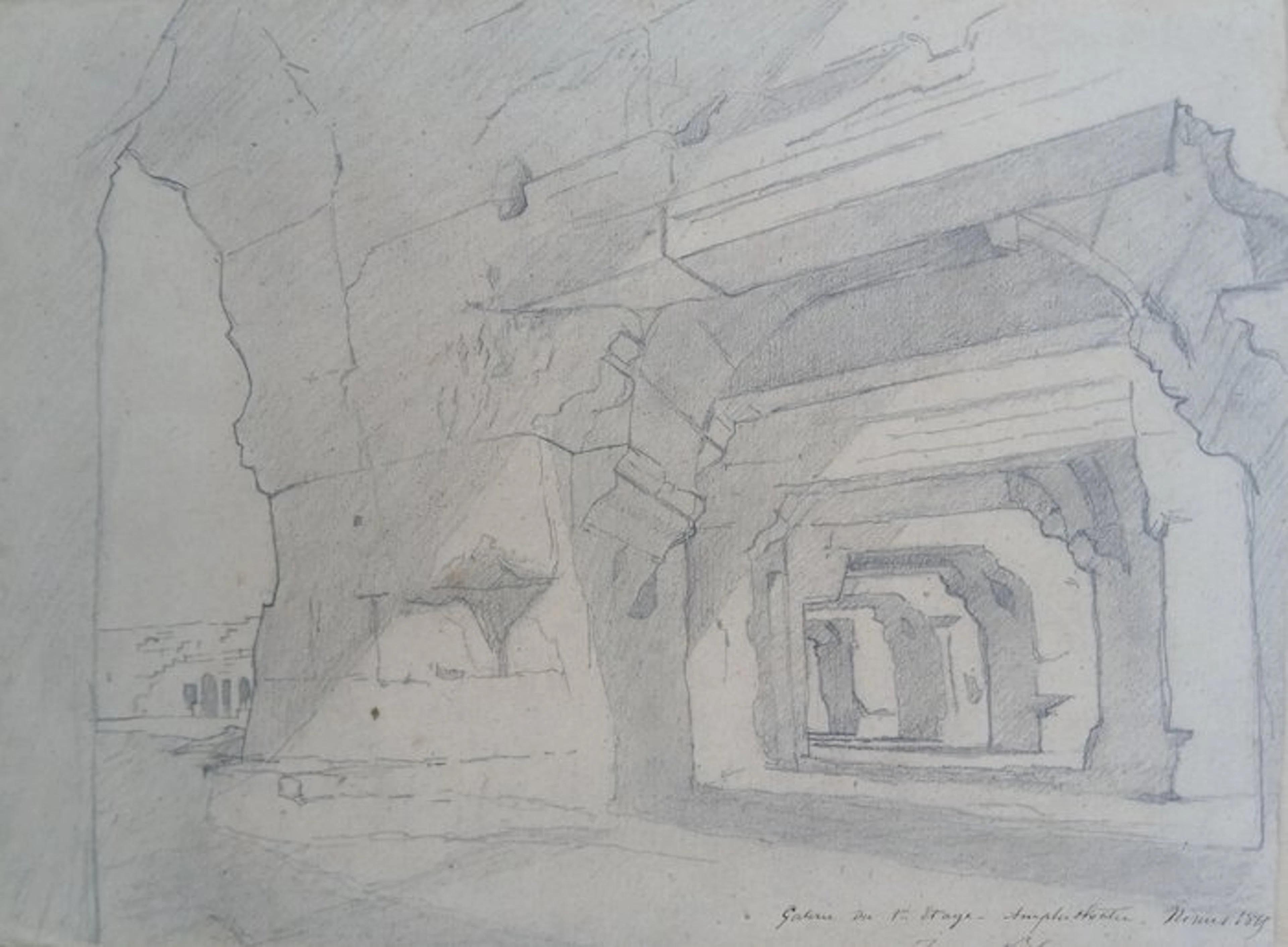 Joseph Blanc (1846-1904) - Nîmes - Amphitheatre - Grand Tour
