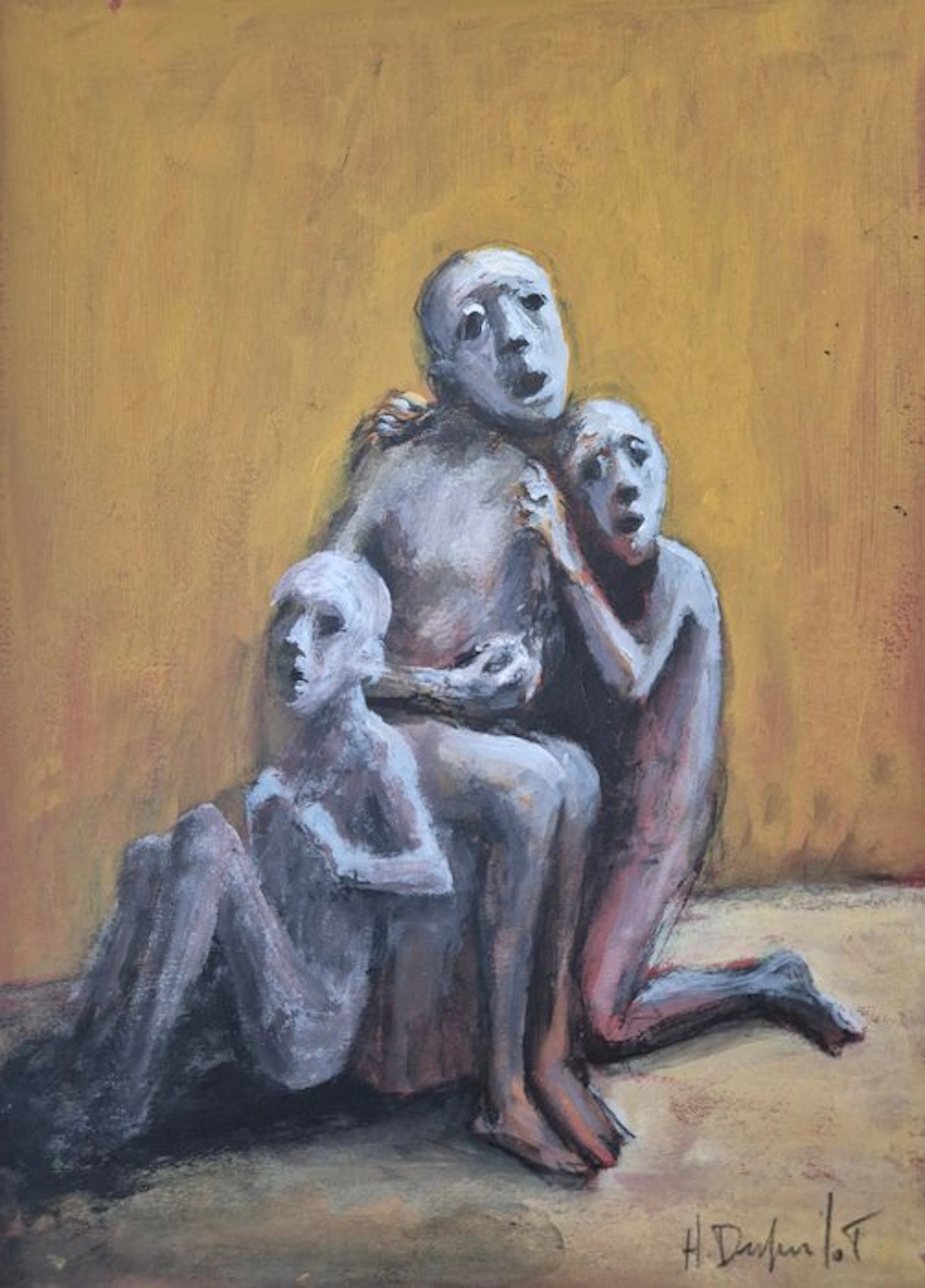 Hubert Duprilot - 2026 acrylique sur papier (21x29,7cm)