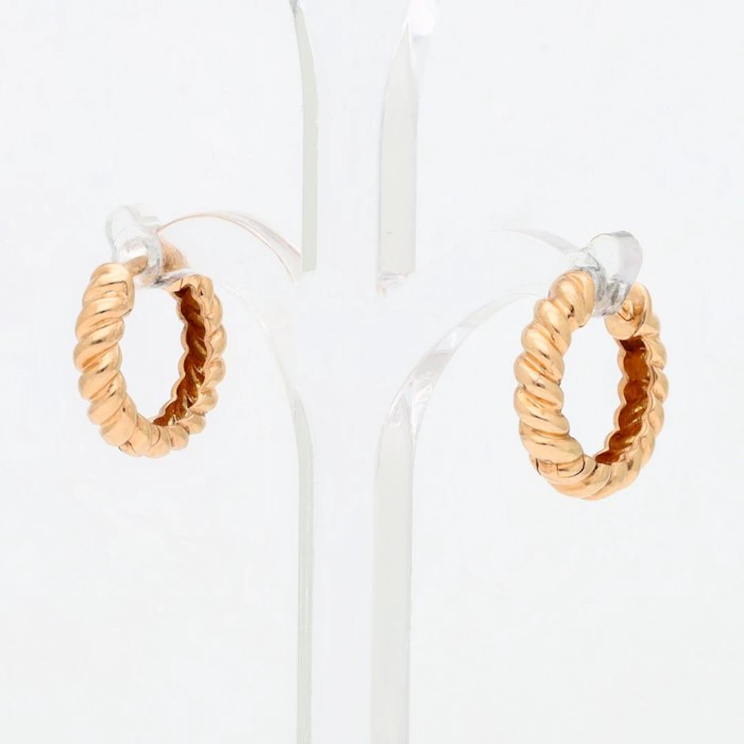 Earrings - 14 kt. Rose gold - Hoop earrings