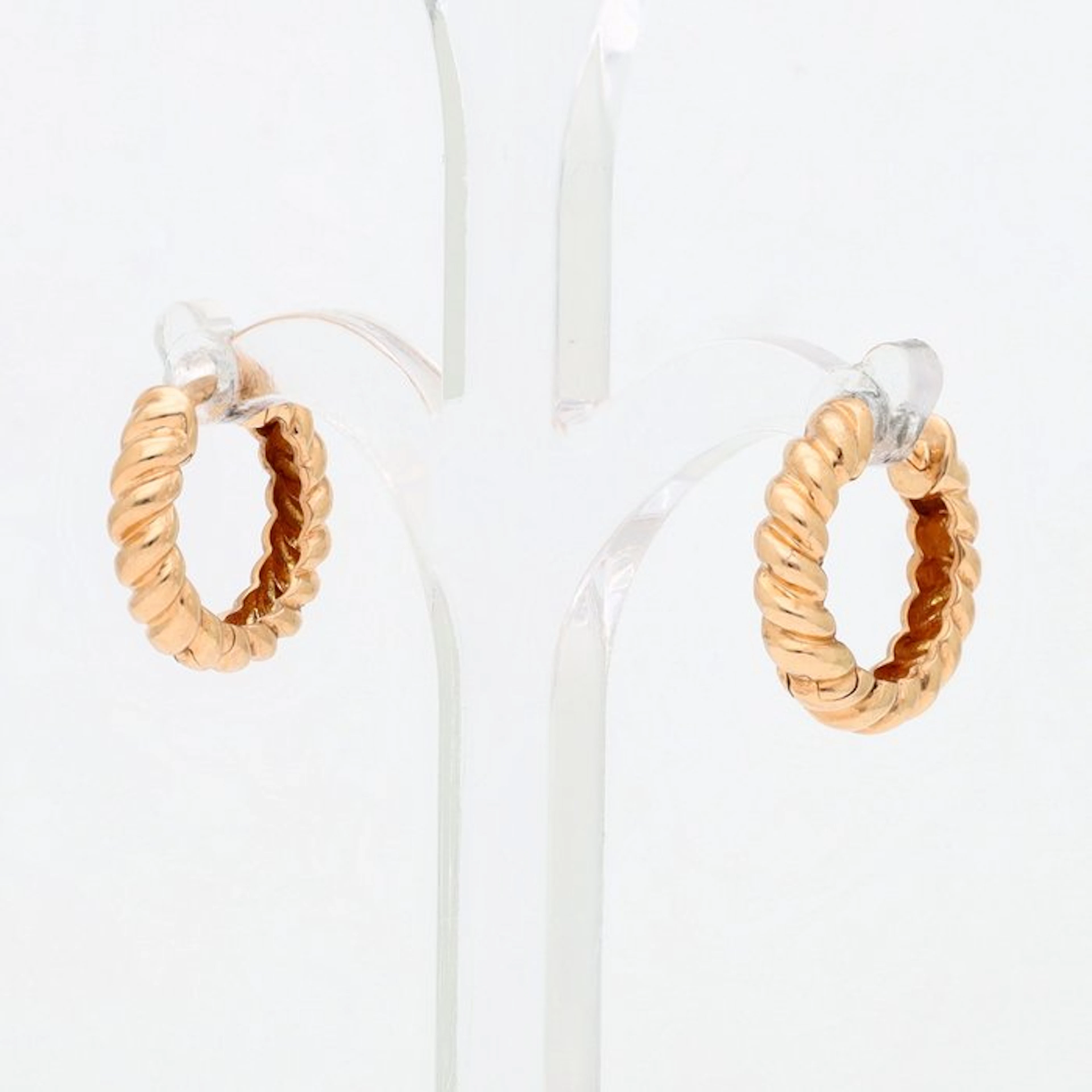 Earrings - 14 kt. Rose gold - Hoop earrings