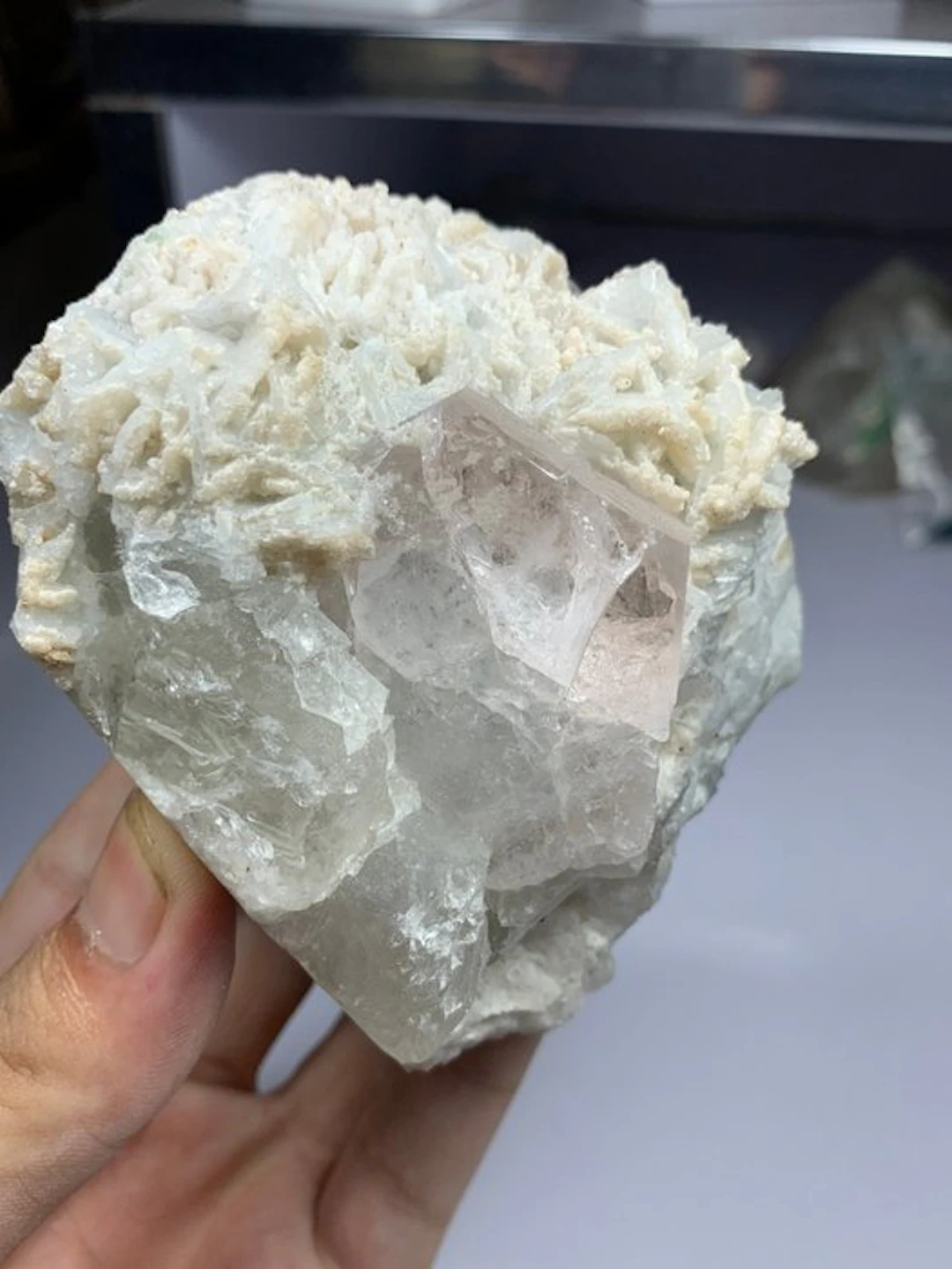Natural Morganite (Pink Beryl) Crystal Specimen –...