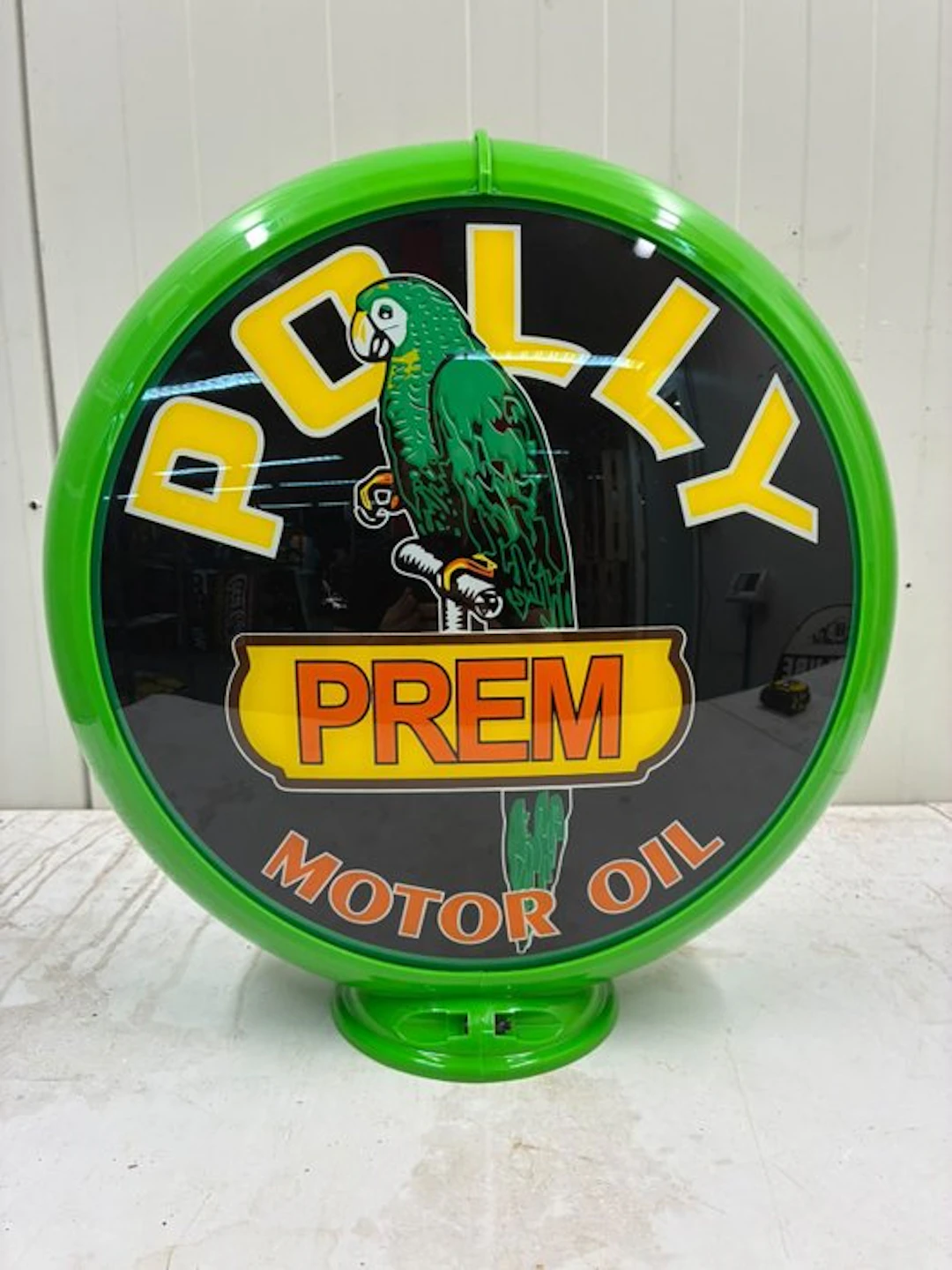 Petrol pump - Polly - Polly Prem Motor Oil – Glazen...