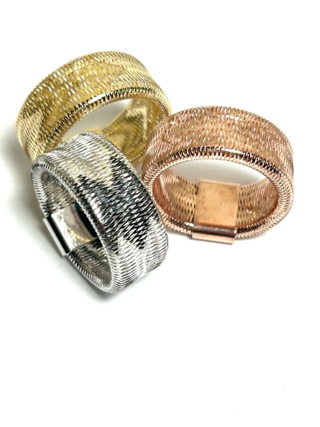 Ring - 18 kt. Yellow gold, White gold, Rose gold - Modern design