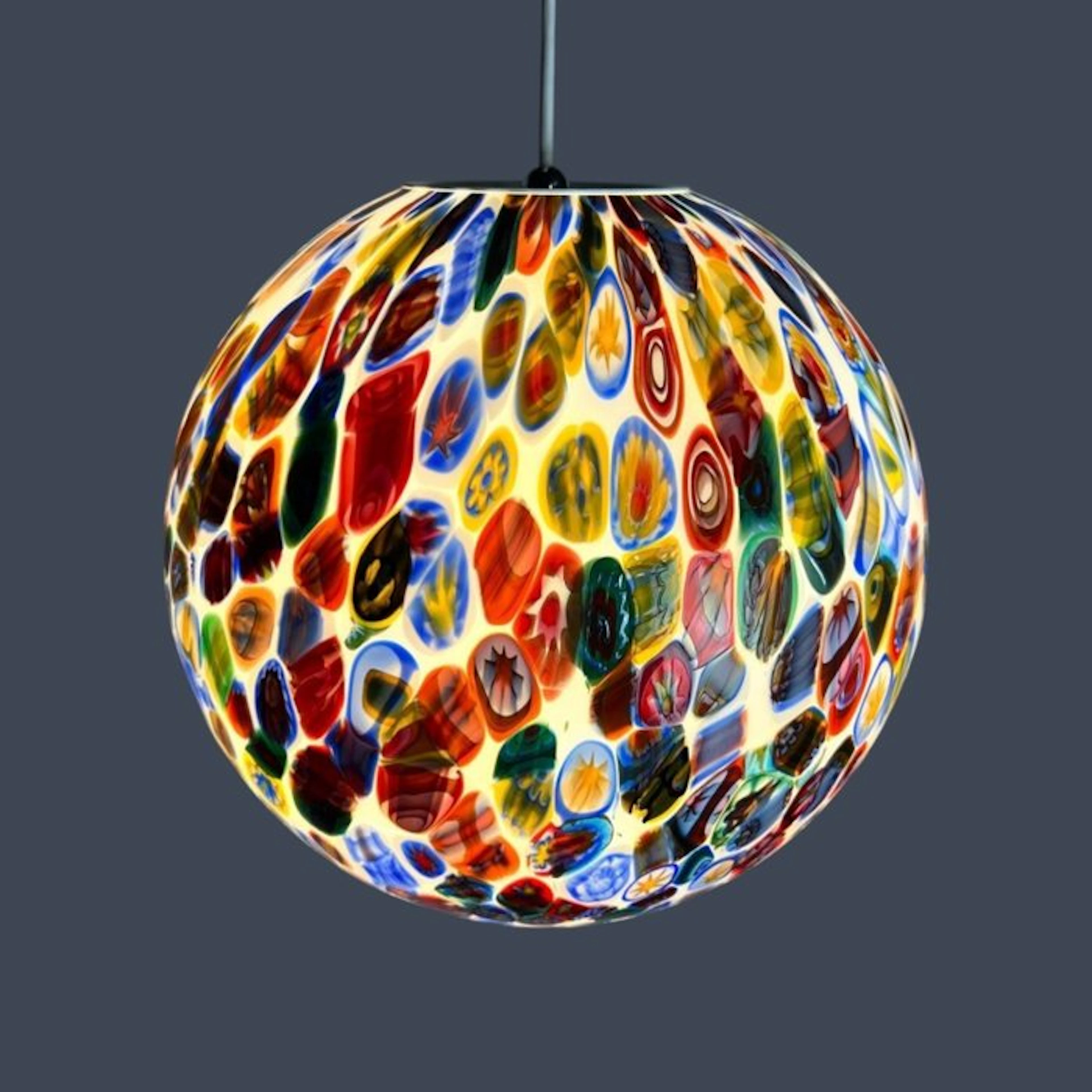 Vetro di Murano - Hanging lamp - Murano glass - Murrina chandelier