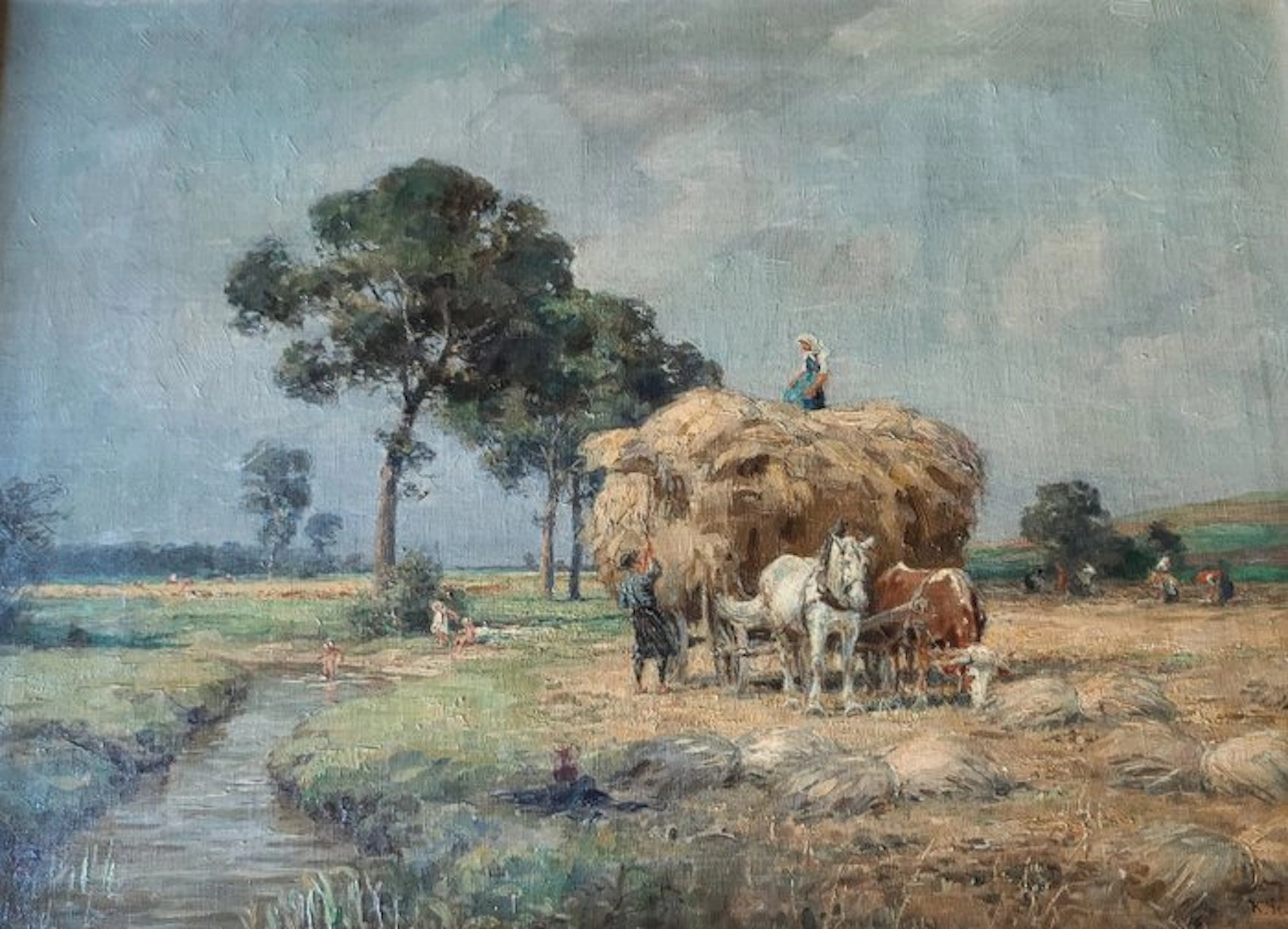Karl Stuhlmüller (1859-1930) - Ländliche Szene
