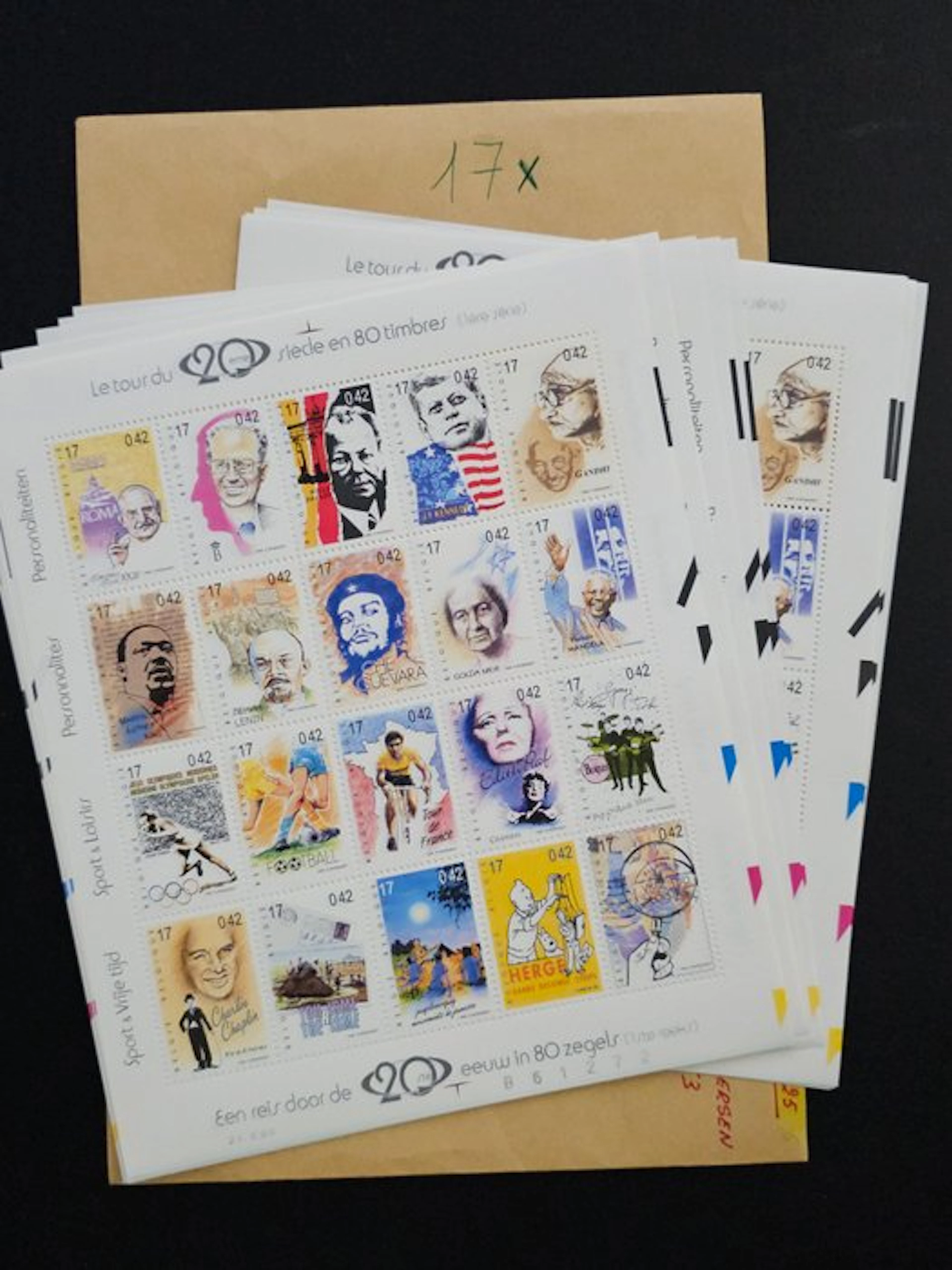 Belgium 2003 - Batch of stamps in euros! including 17x...