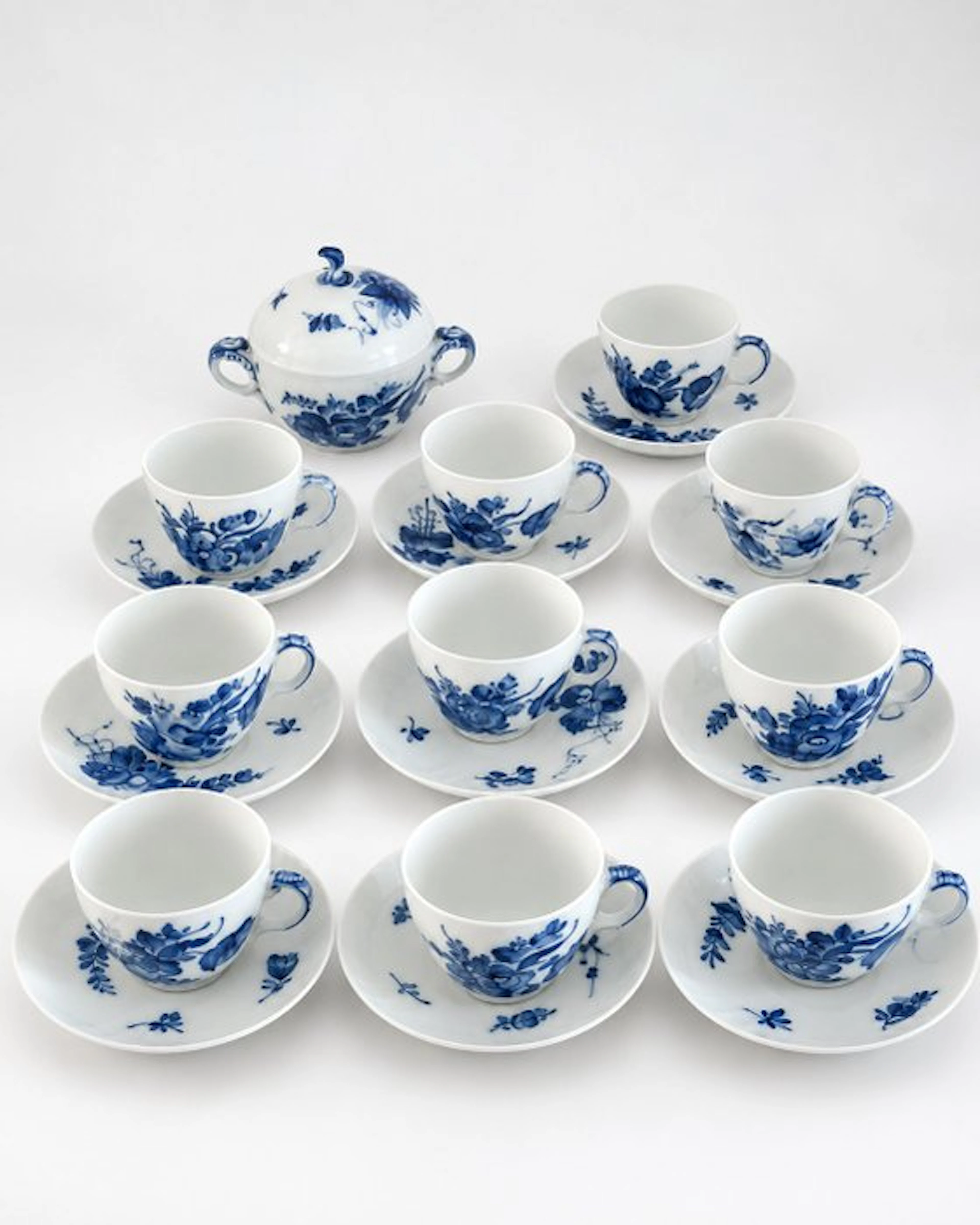 Royal Copenhagen - Coffee service (20) - Blue Flower...