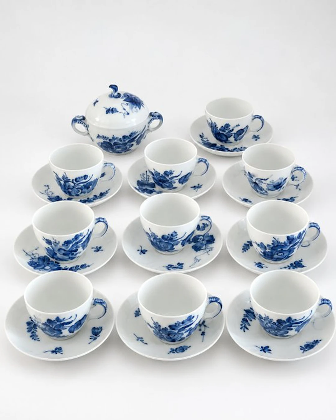 Royal Copenhagen - Coffee service (20) - Blue Flower...