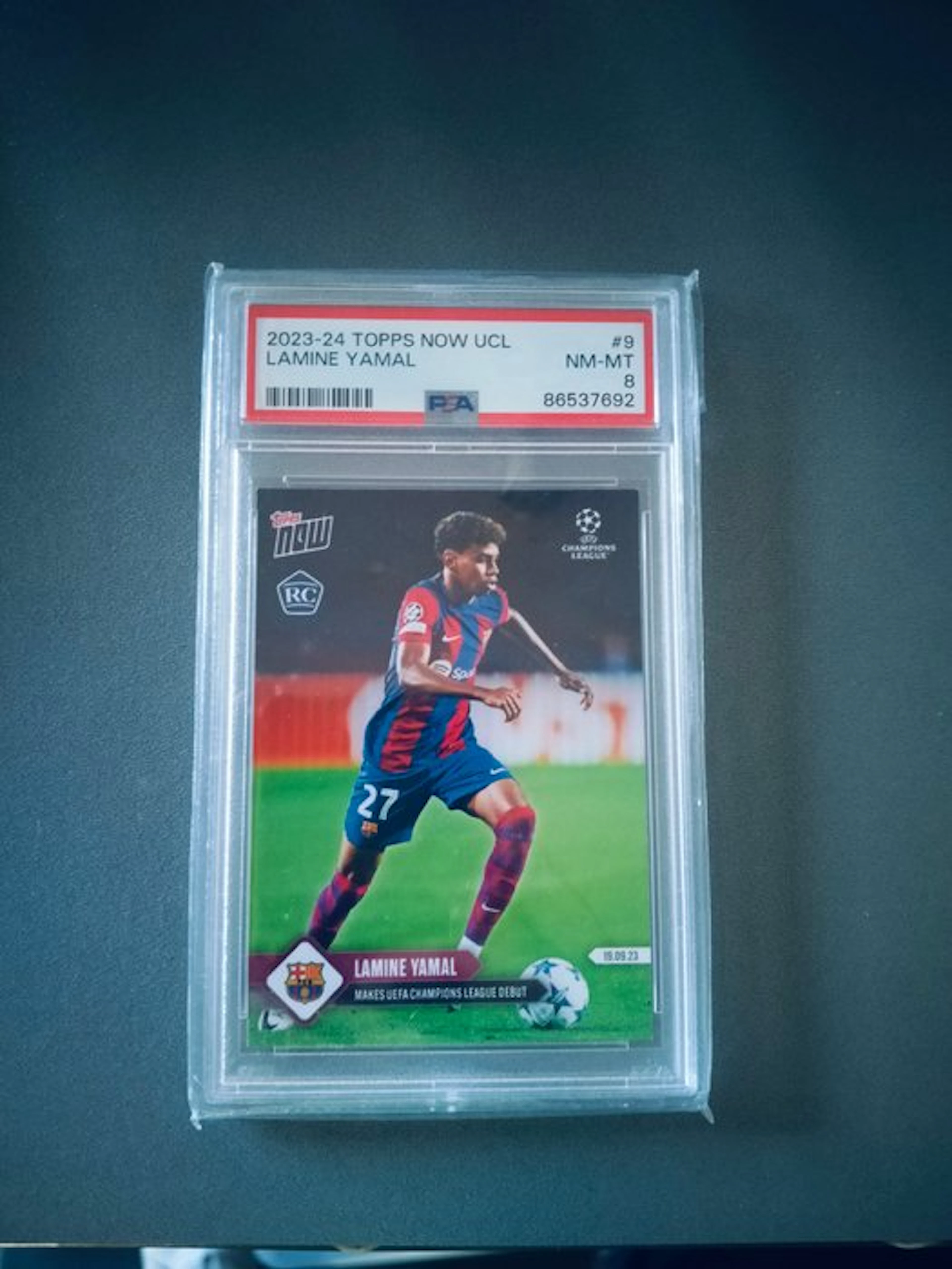 2023/24 Topps topps now debut card Lamine Yamal First...