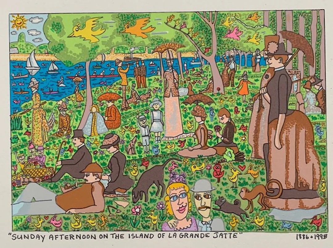James Rizzi (1950-2011) - Sunday Afternoon on the Island of La Grande Jatte