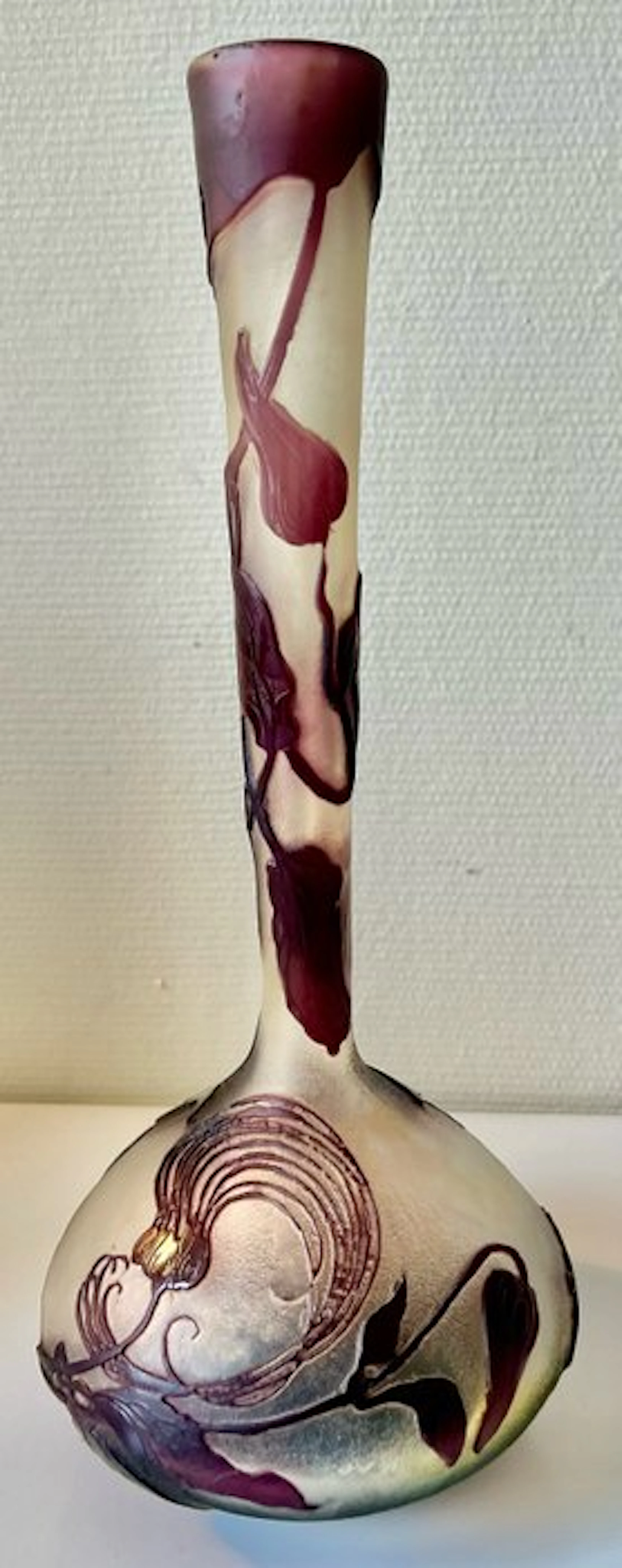 Emile Gallé - Vase - Glass - Large vase by Emile Gallé