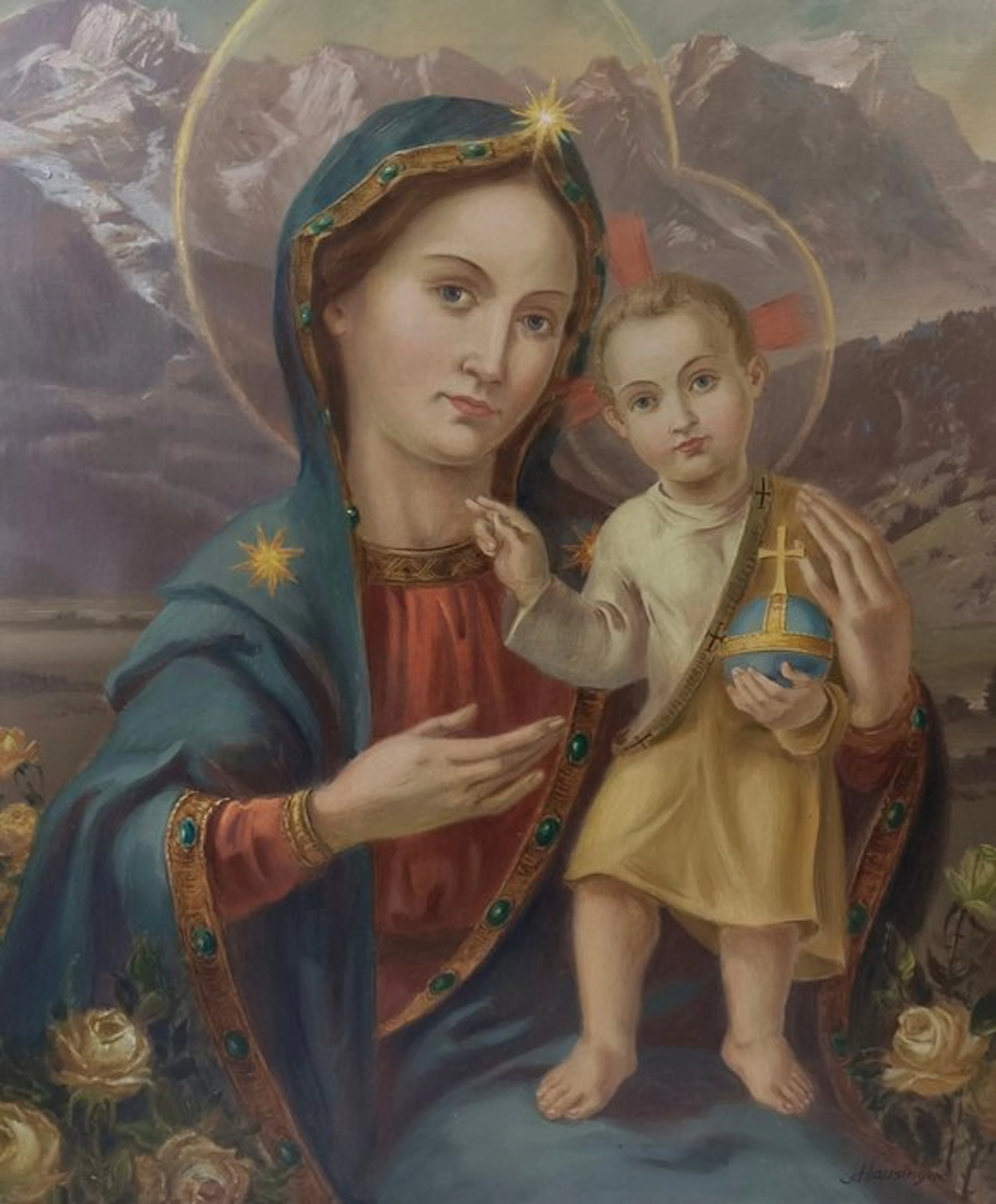 European school (XX) - Madonna con il Bambino