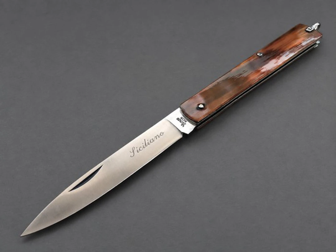 Lenzo Raro Coltello Sfilato Siciliano Lenzo – Anni ’90 –...