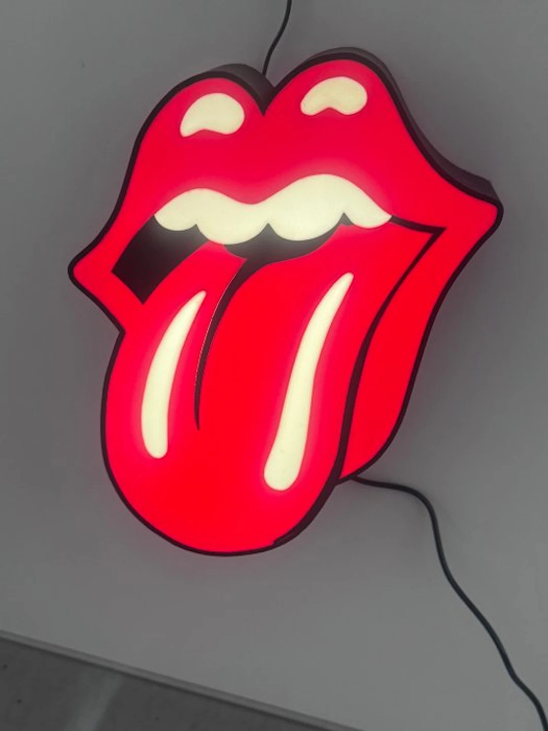 Rolling Stones – Illuminated sign – 27 × 21 cm – with...