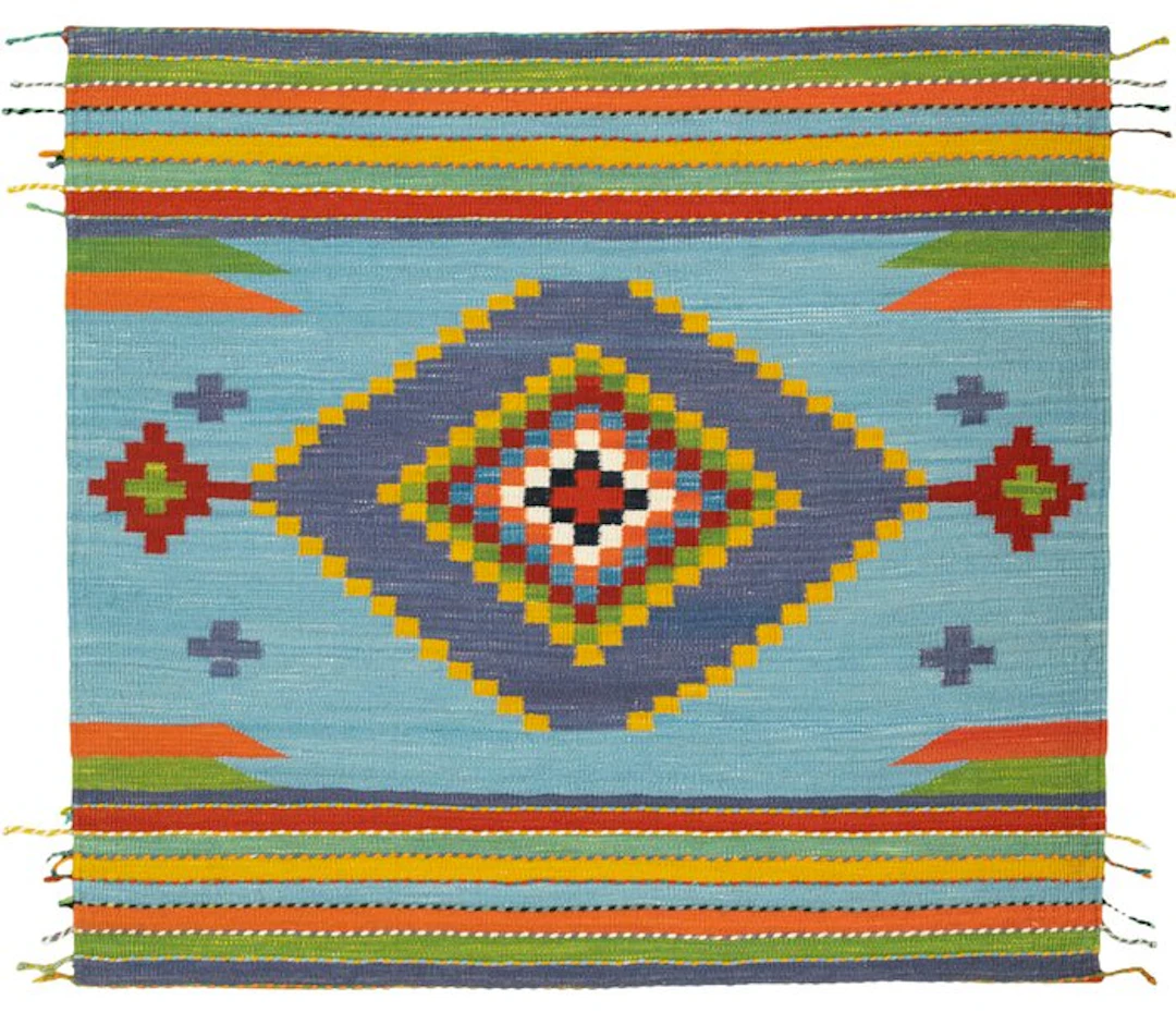 Handwoven designer Kilim – collector's piece. - Kelim - 107 cm - 117 cm