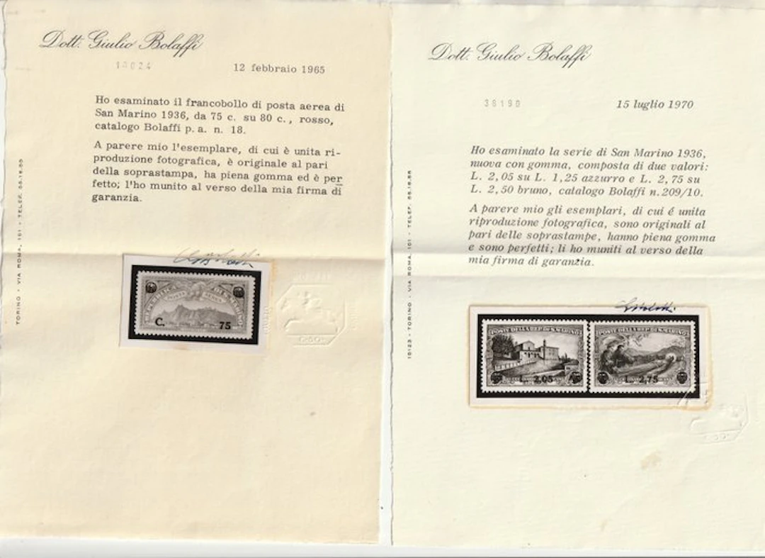 San Marino 1936 - PA 2nd Series + Zeppelin 3L Sass A11...