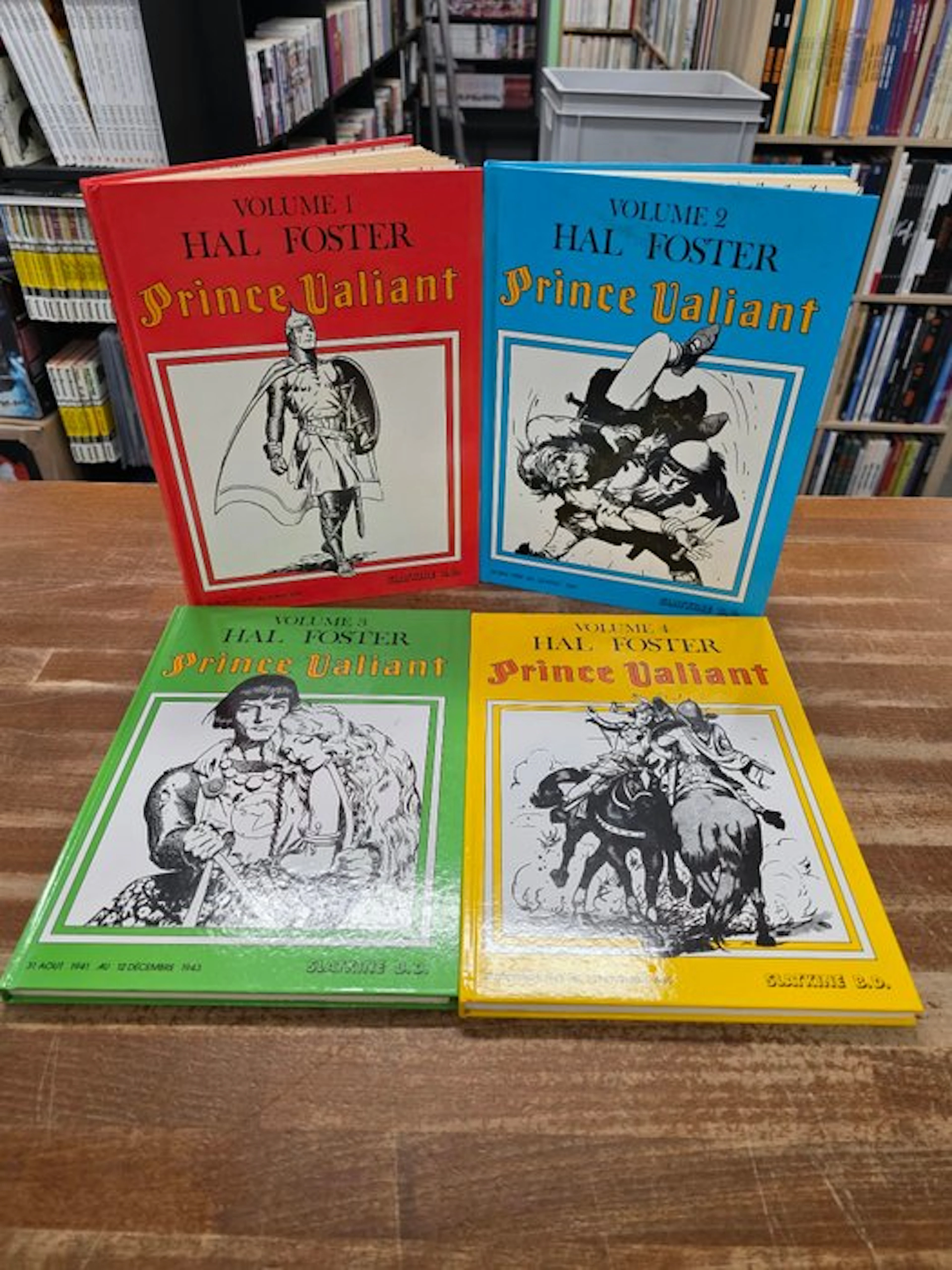Prince Valiant T1 à T4 - 4x C - 4 Album - First edition - 1980/1981