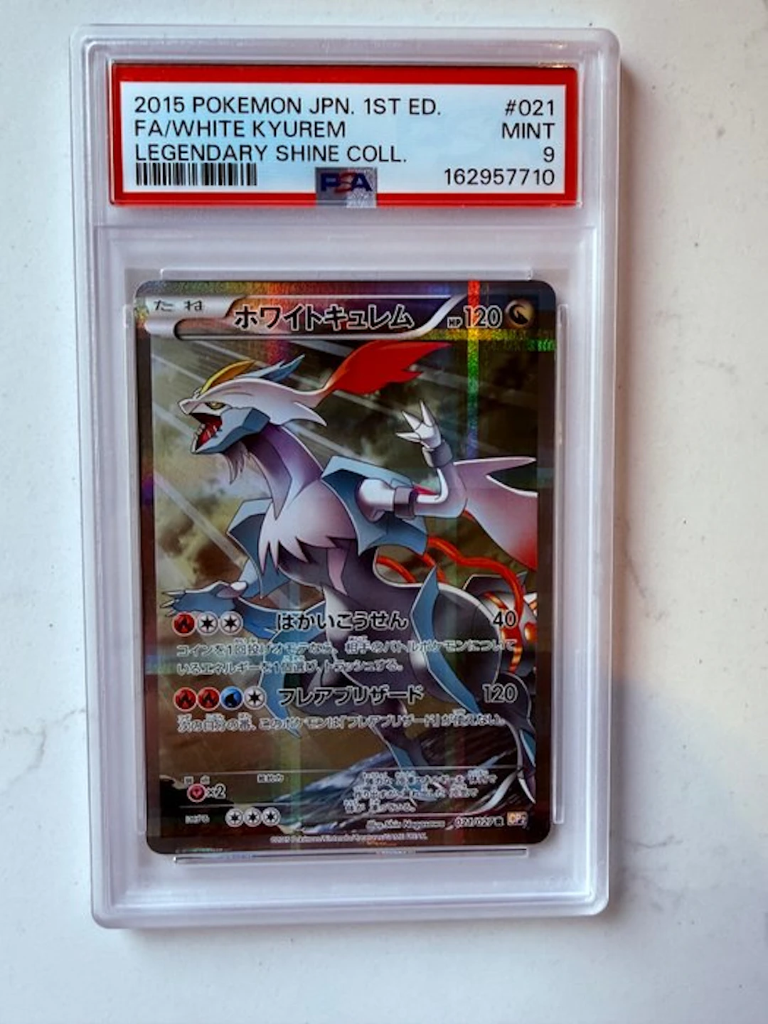 Pokémon - 1 Graded card - White Kyurem 021 Foil