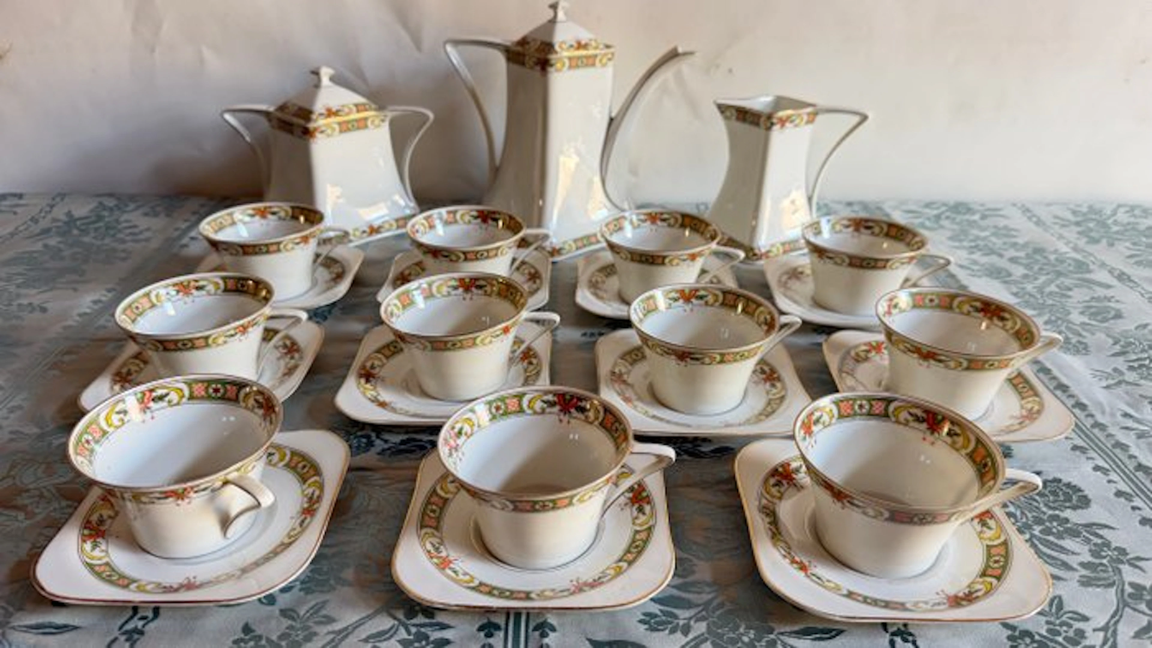 Lanternier & Fils, Limoges - Coffee set (25) - Porcelain - Exclusive Tableware