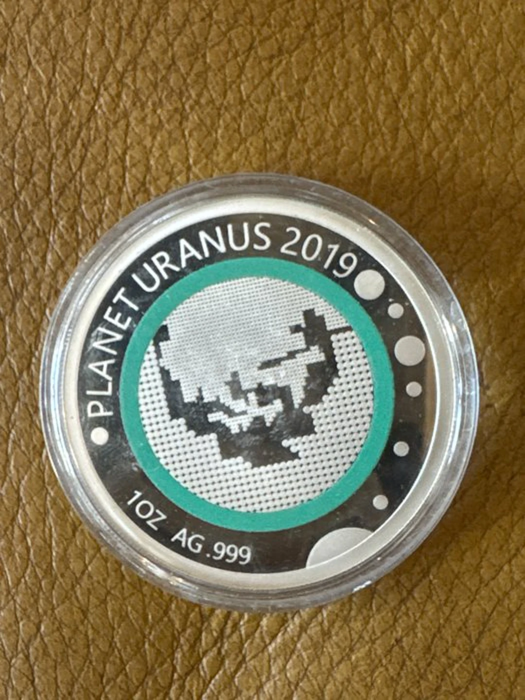 Togo. 1000 Francs 2019 Sonnensystem - Uranus, 1 Oz (.999)
