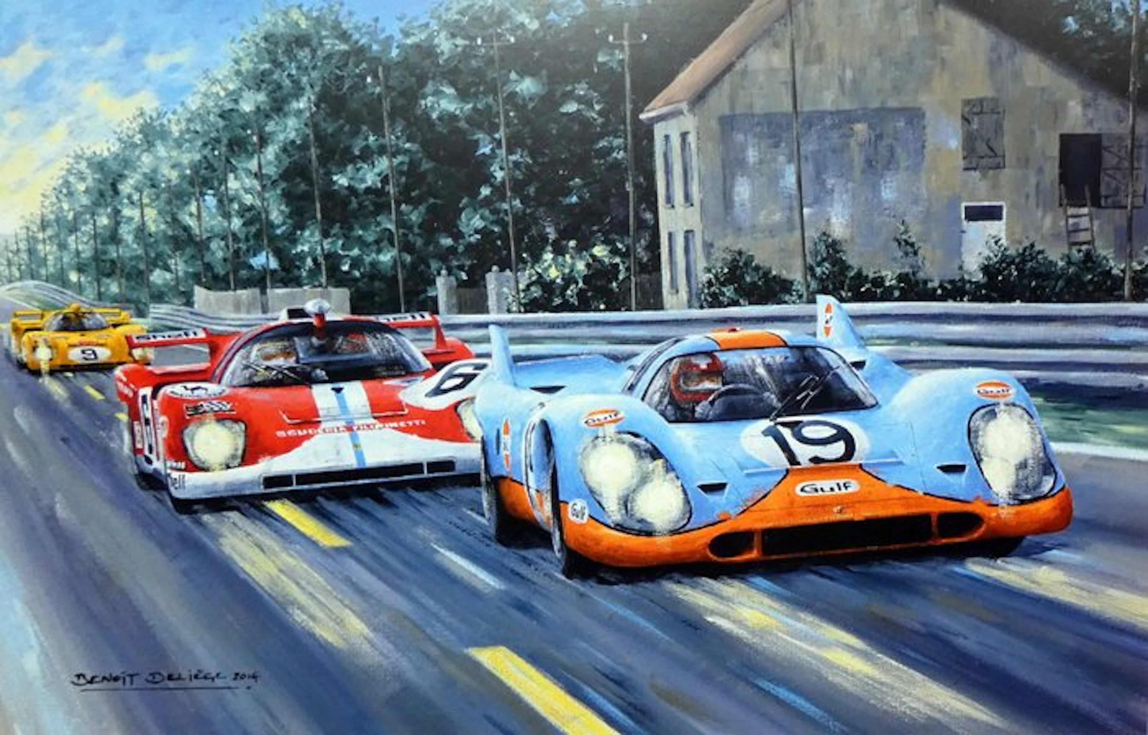 Porsche 917K #19 Herbert Müller/Richard Attwood - Ferrari...