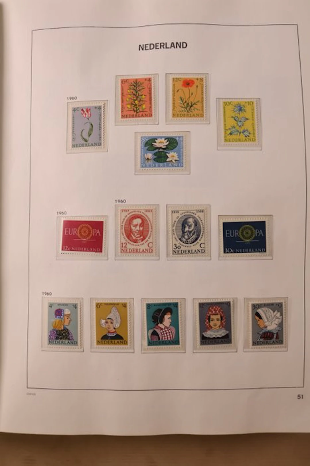 Netherlands 1906/1991 - Lot in a DAVO Crystal pre-printed...