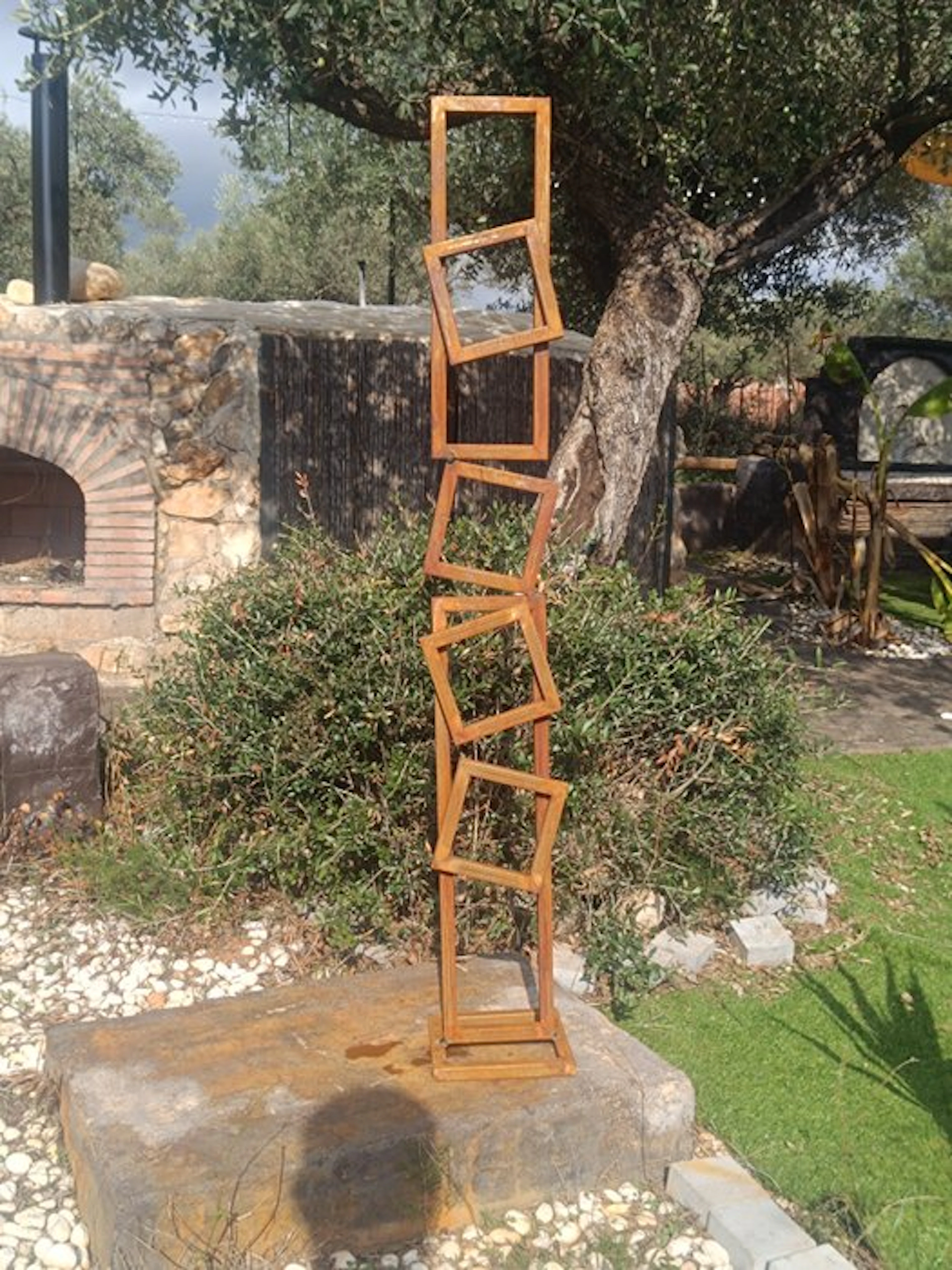 Ana Lucia B.M - Sculpture Corten - XXL - NO Reserve