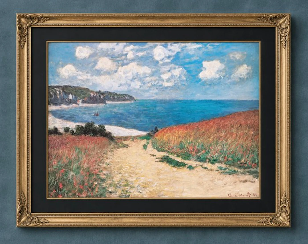 Claude Monet (1840–1926) (after) - "Path Through the Corn at Pourville, 1882"