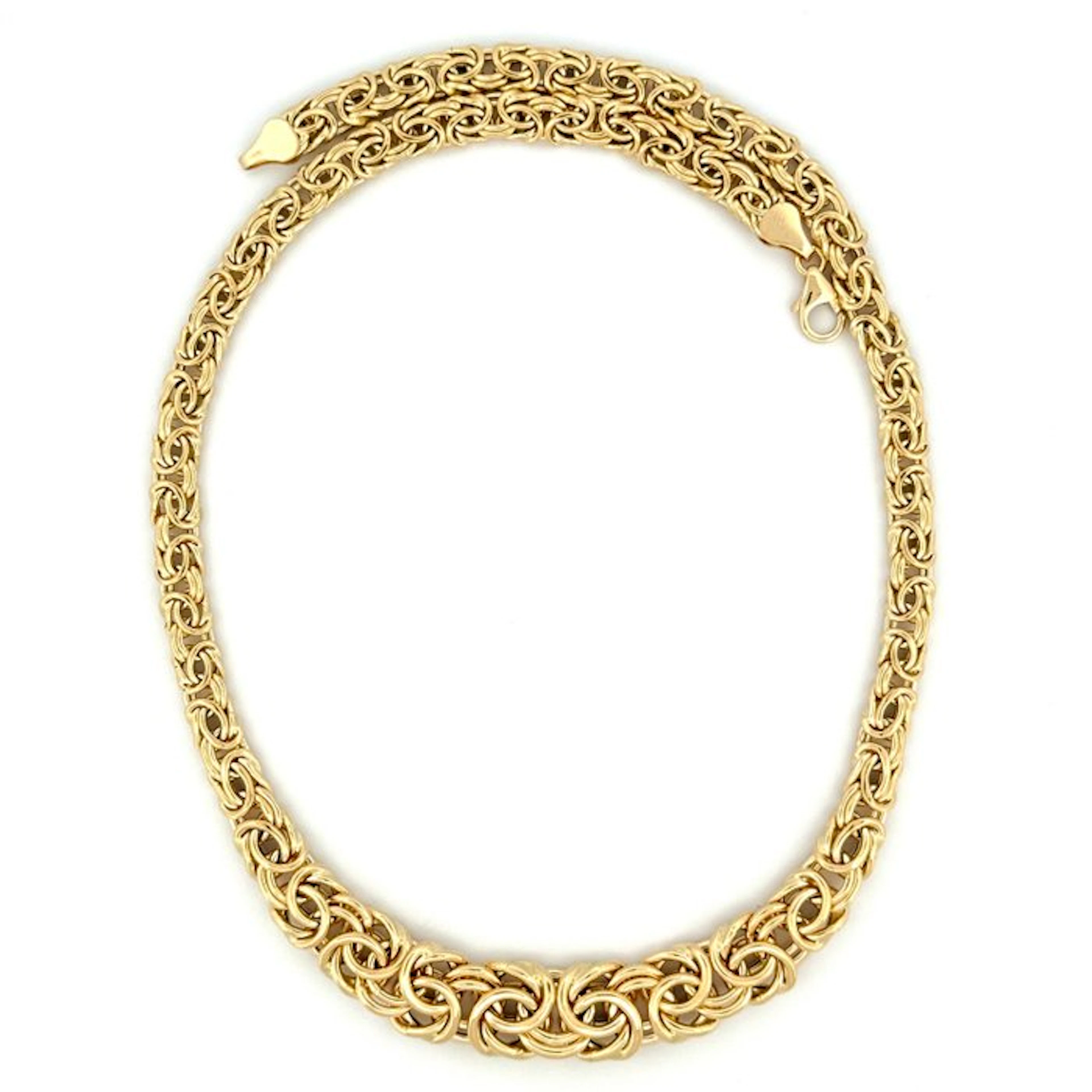 Handmade - Necklace - Bizantina Degradè - 18.2 g - 18 kt. Yellow gold