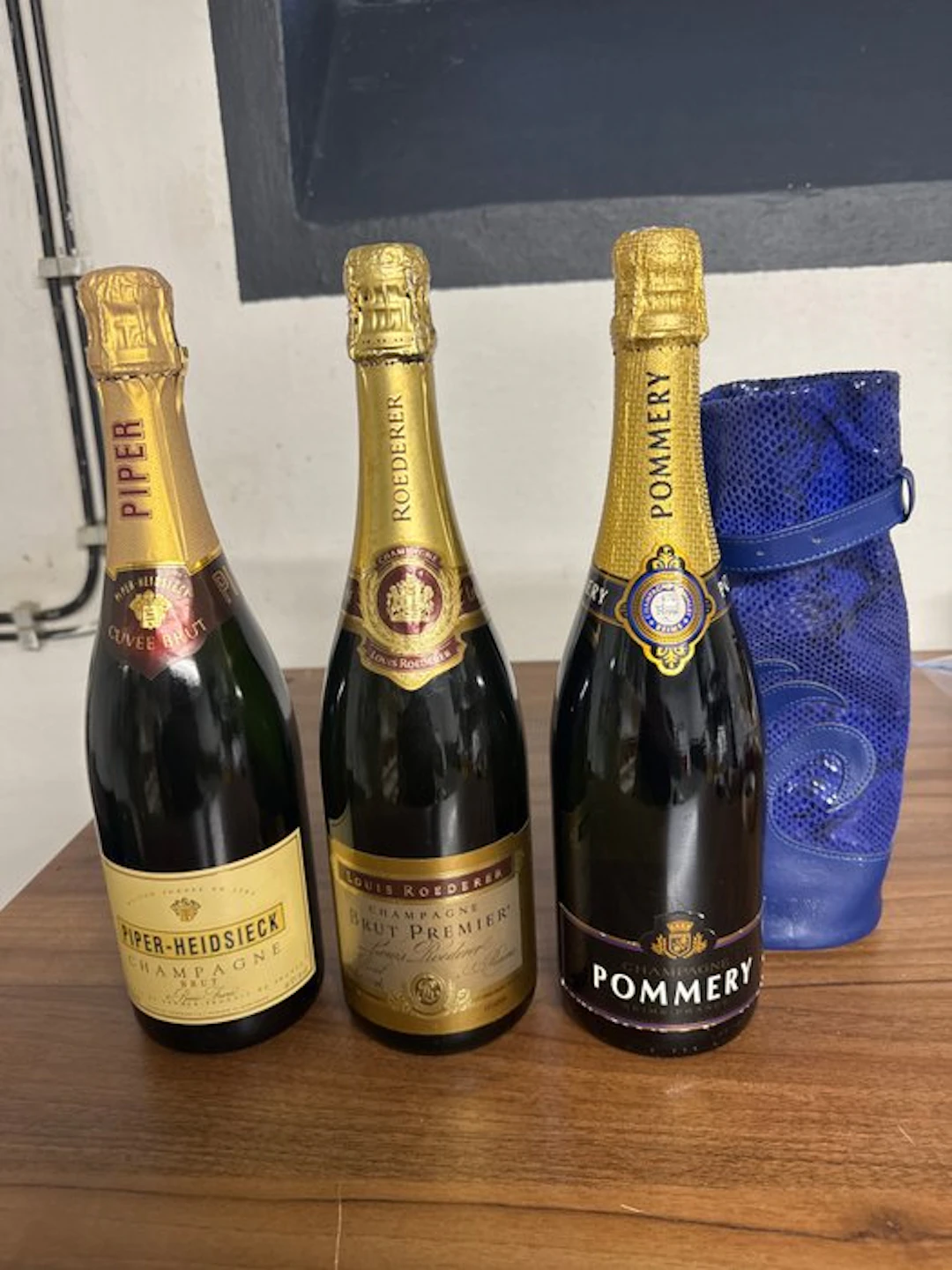 Louis Roederer, Pommery, Piper Heidsieck - Champagne Brut - 3 Bottles (0.75L)