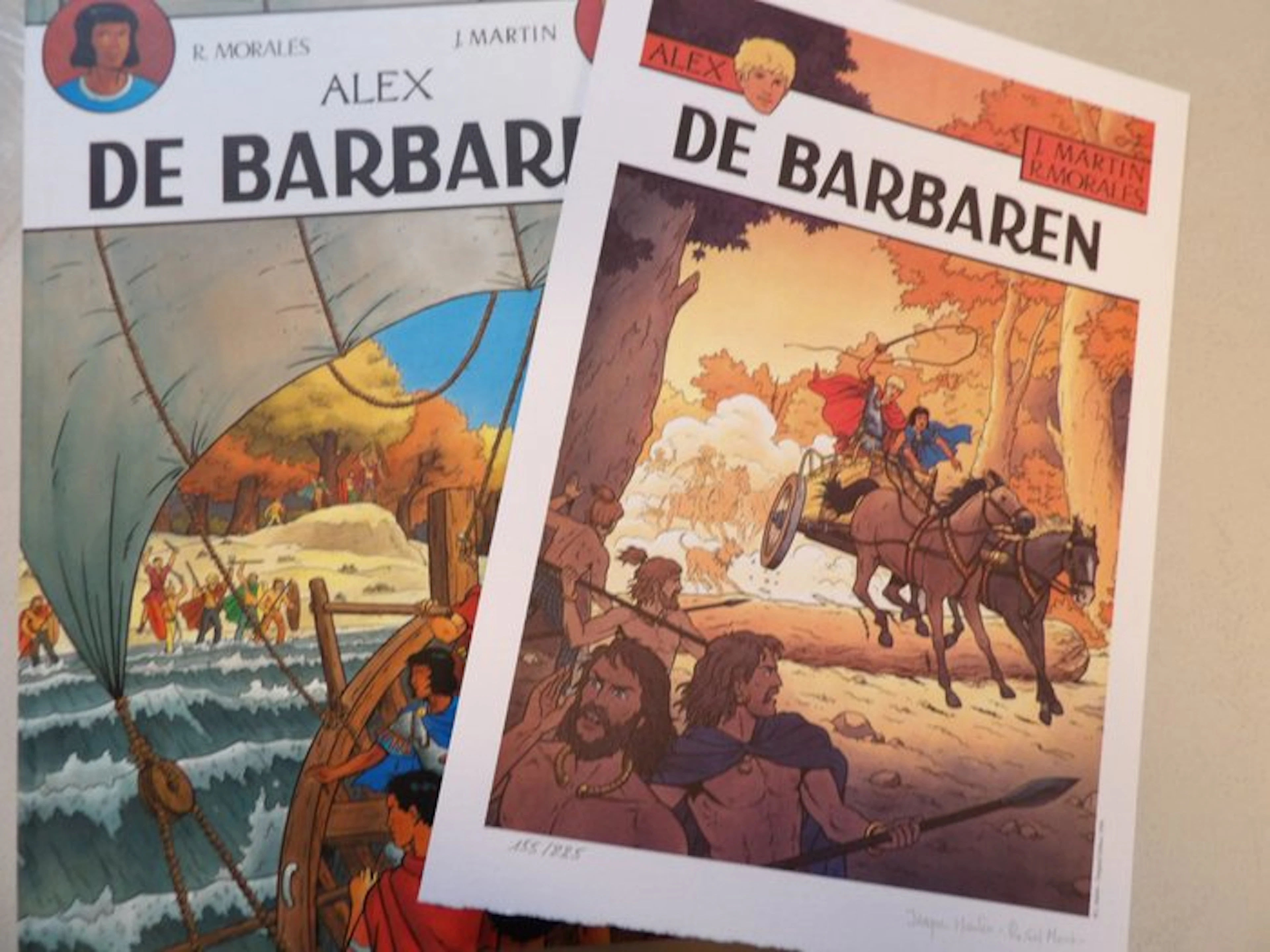 Alex 21 - De Barbaren - Luxe hc+ gesigneerde prent...