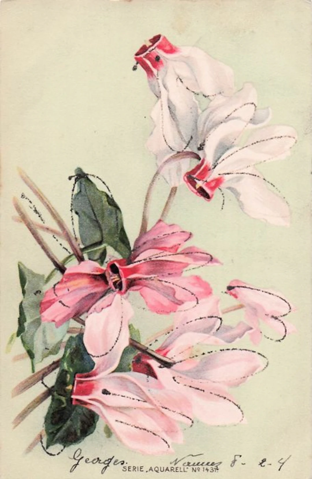 Cards with glitter - Postcard (70) - 1920-1950