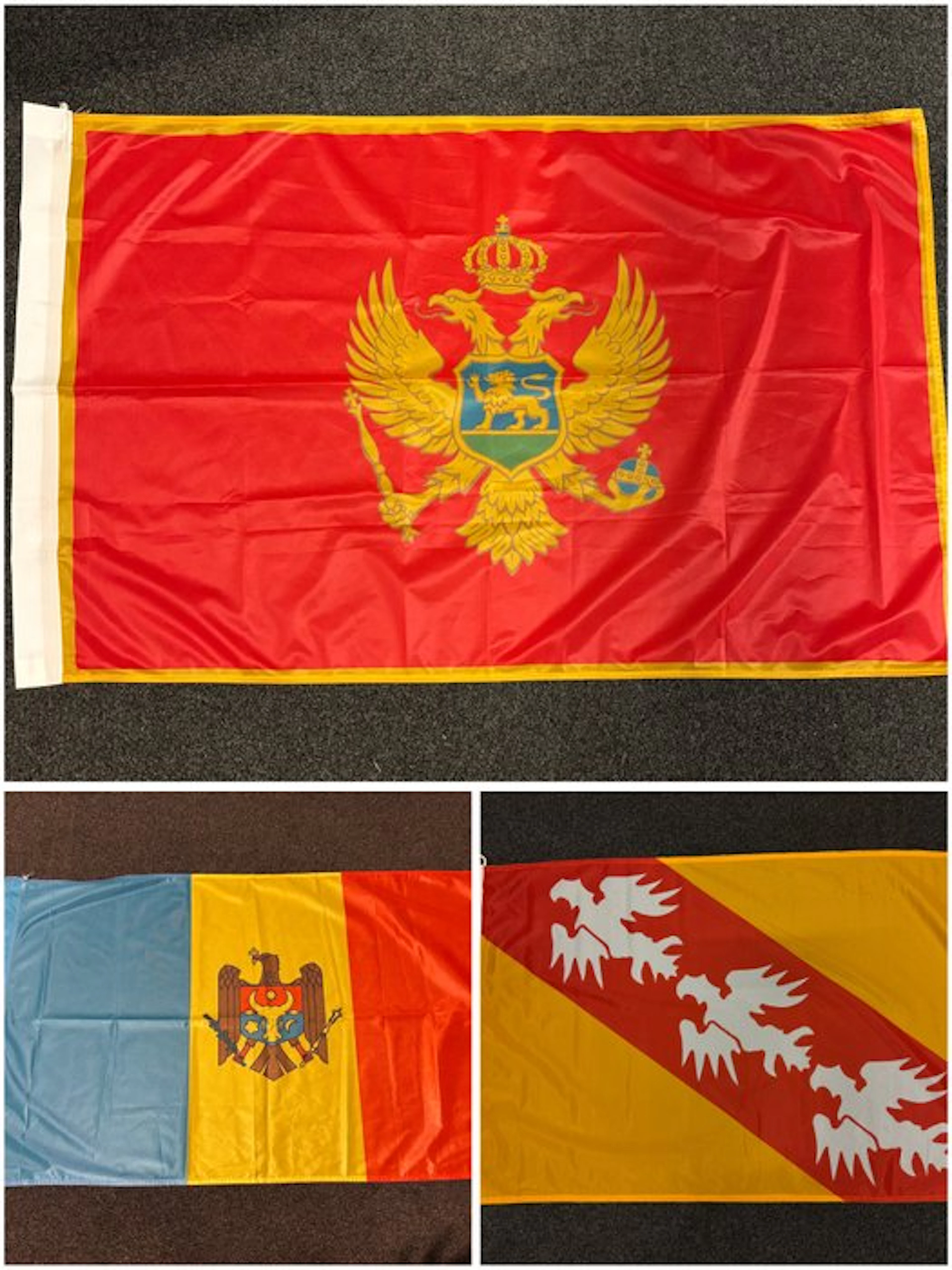 Montenegro, Moldova and Lorraine - Flag