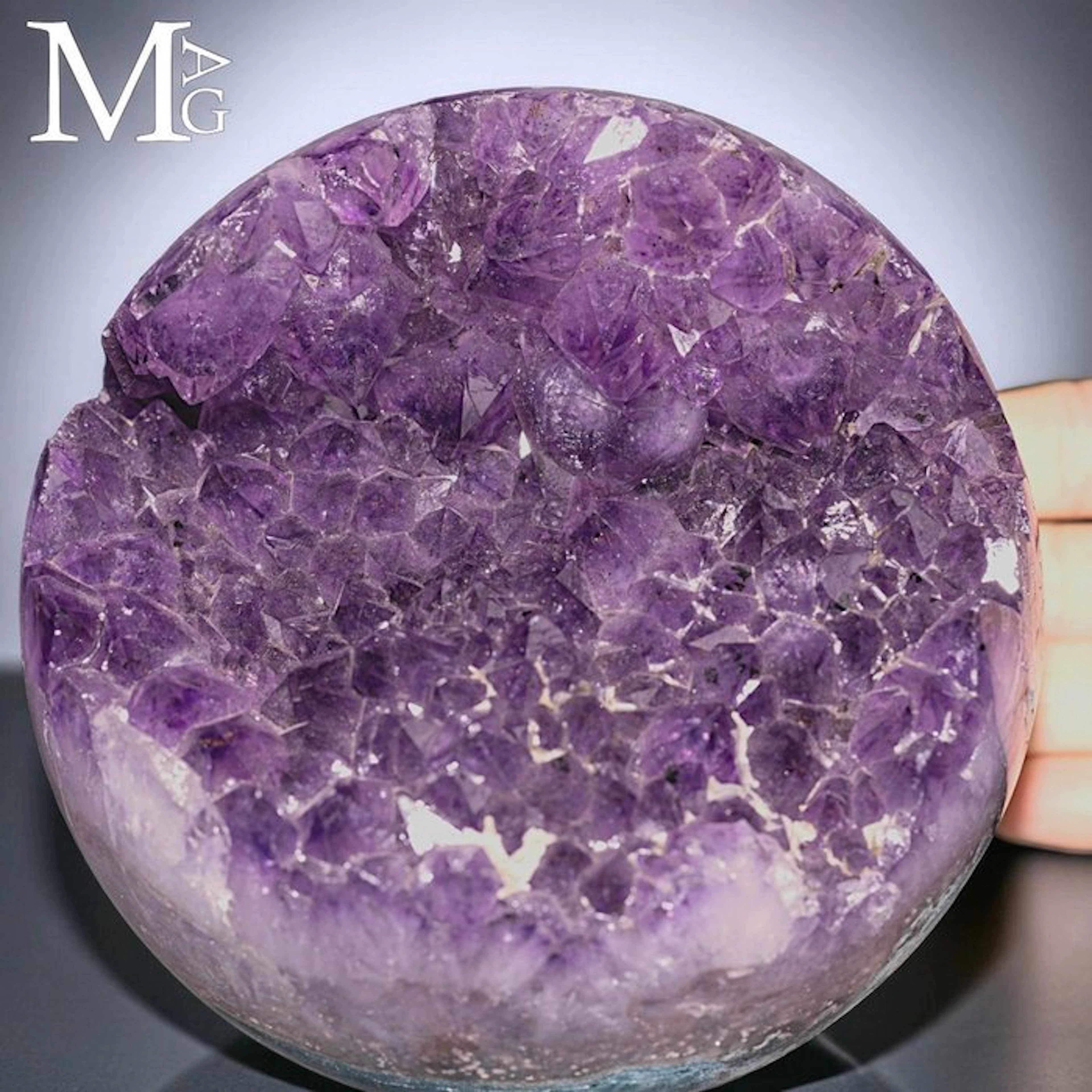 Radiant Deep Violet Amethyst Meticulously Crafted to...