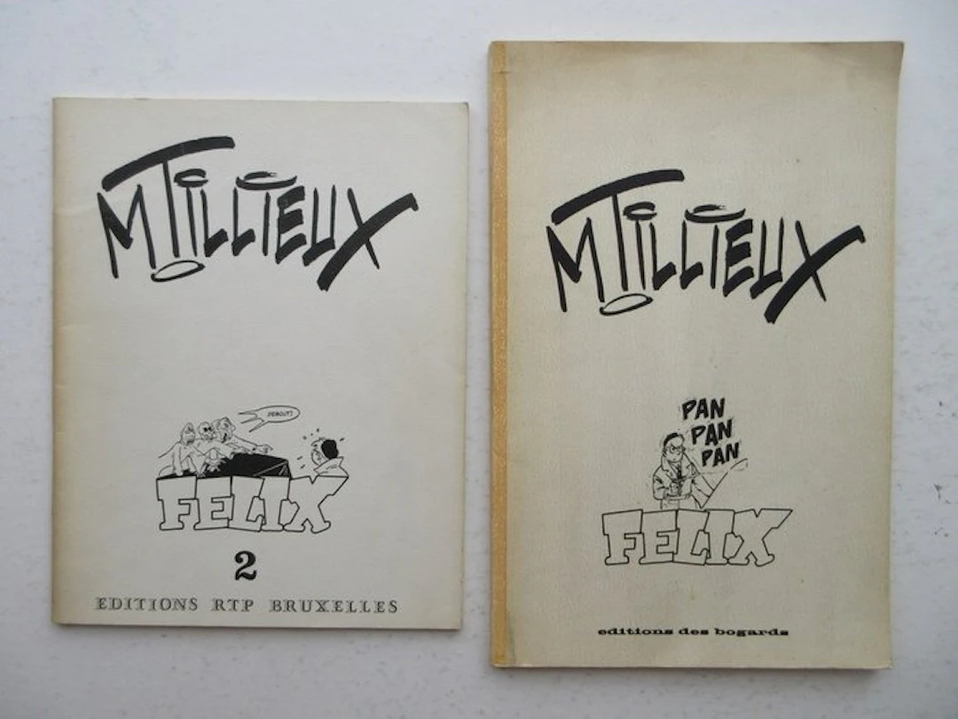 Tillieux - Félix T1 + T2 - 2x B - 2 Album - First edition - 1968/1973