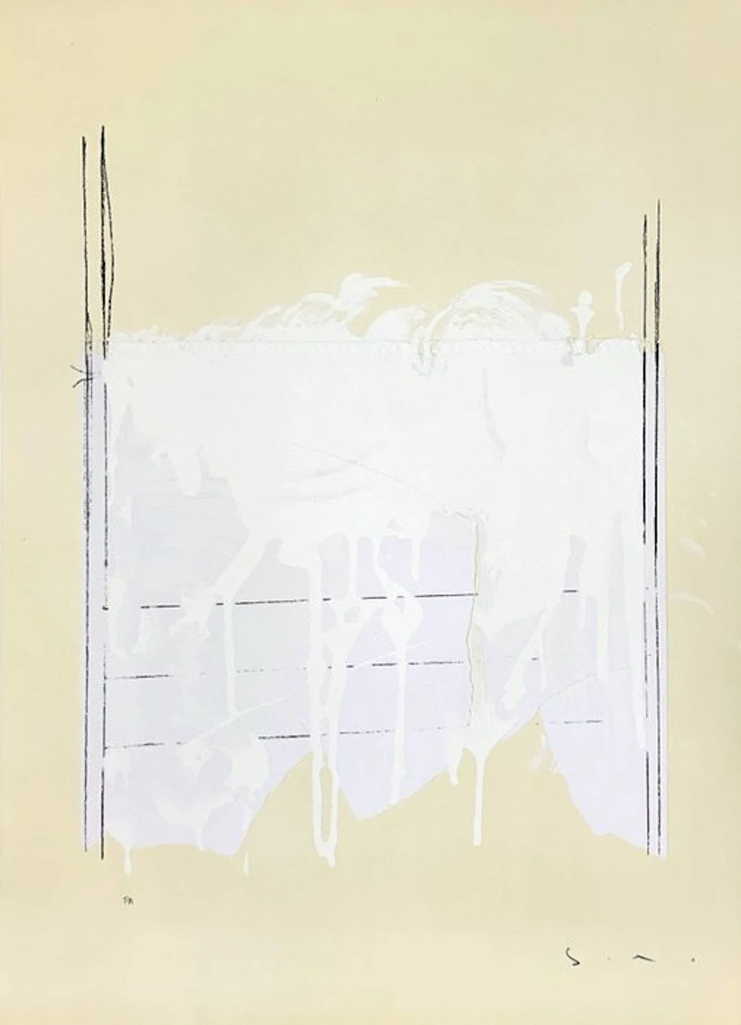 Mario Schifano (1934-1998) - Monocromo bianco