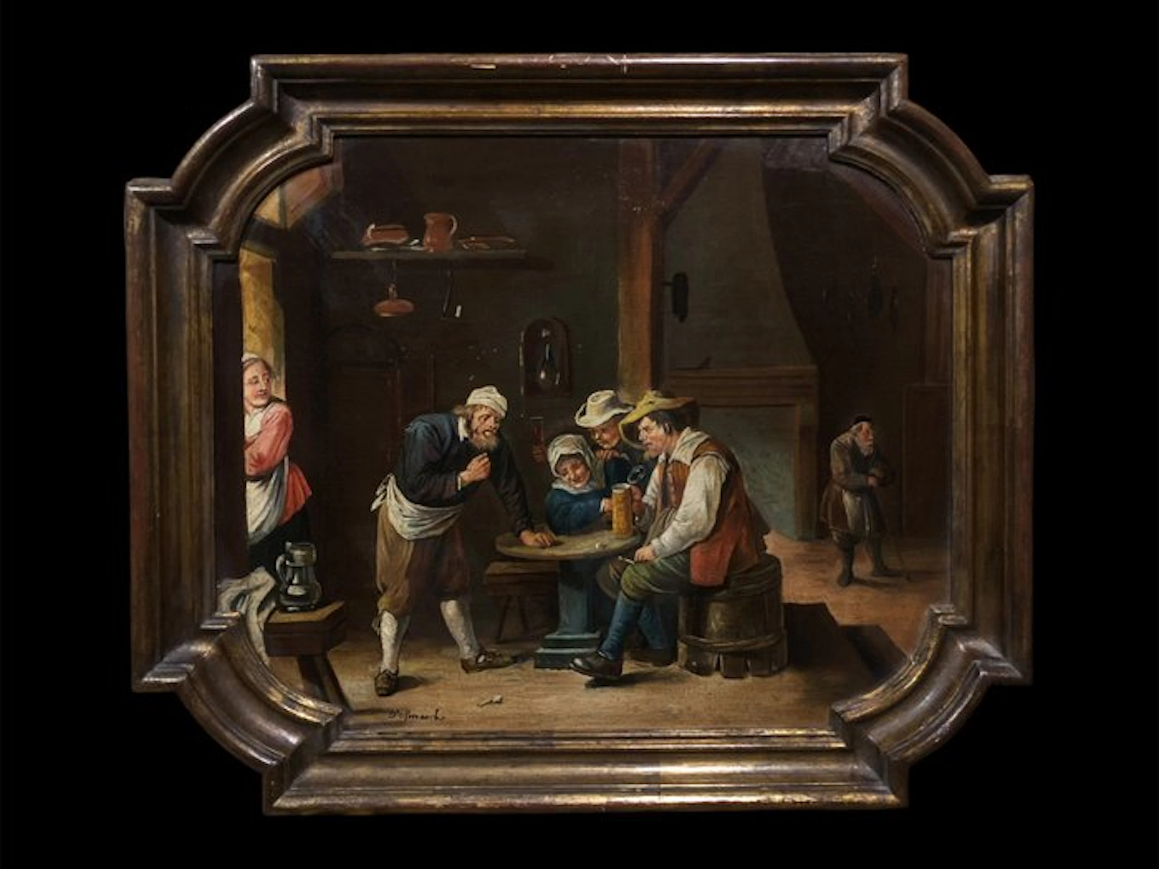 École Européene (XX) - Scène d'Auberge (Dans l'esprit de David Teniers)