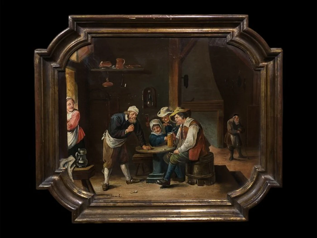 École Européene (XX) - Scène d'Auberge (Dans l'esprit de David Teniers)
