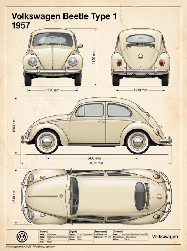 Shmidt.Art - Volkswagen - Volkswagen Beetle Type 1 - 2020s