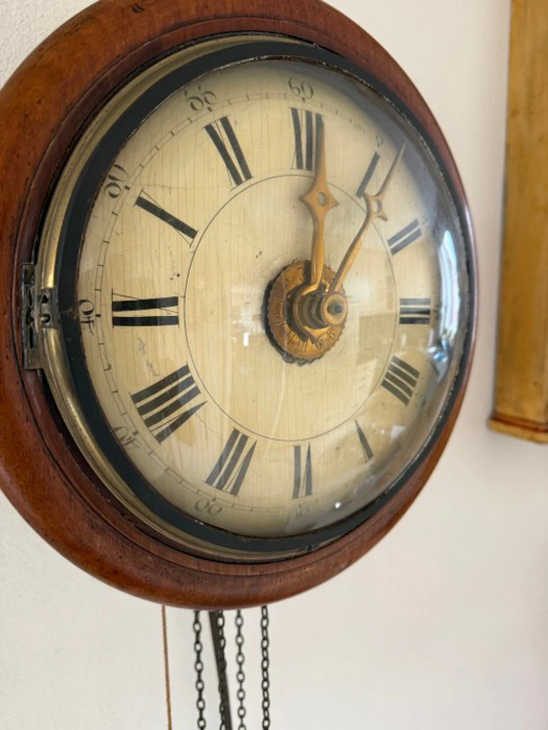 postman clock - Antique Wood, Brass - 1850-1900
