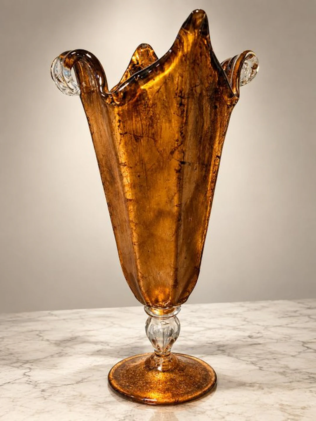 Vetro artistico. - Vase - Glass - 44cm. XL.