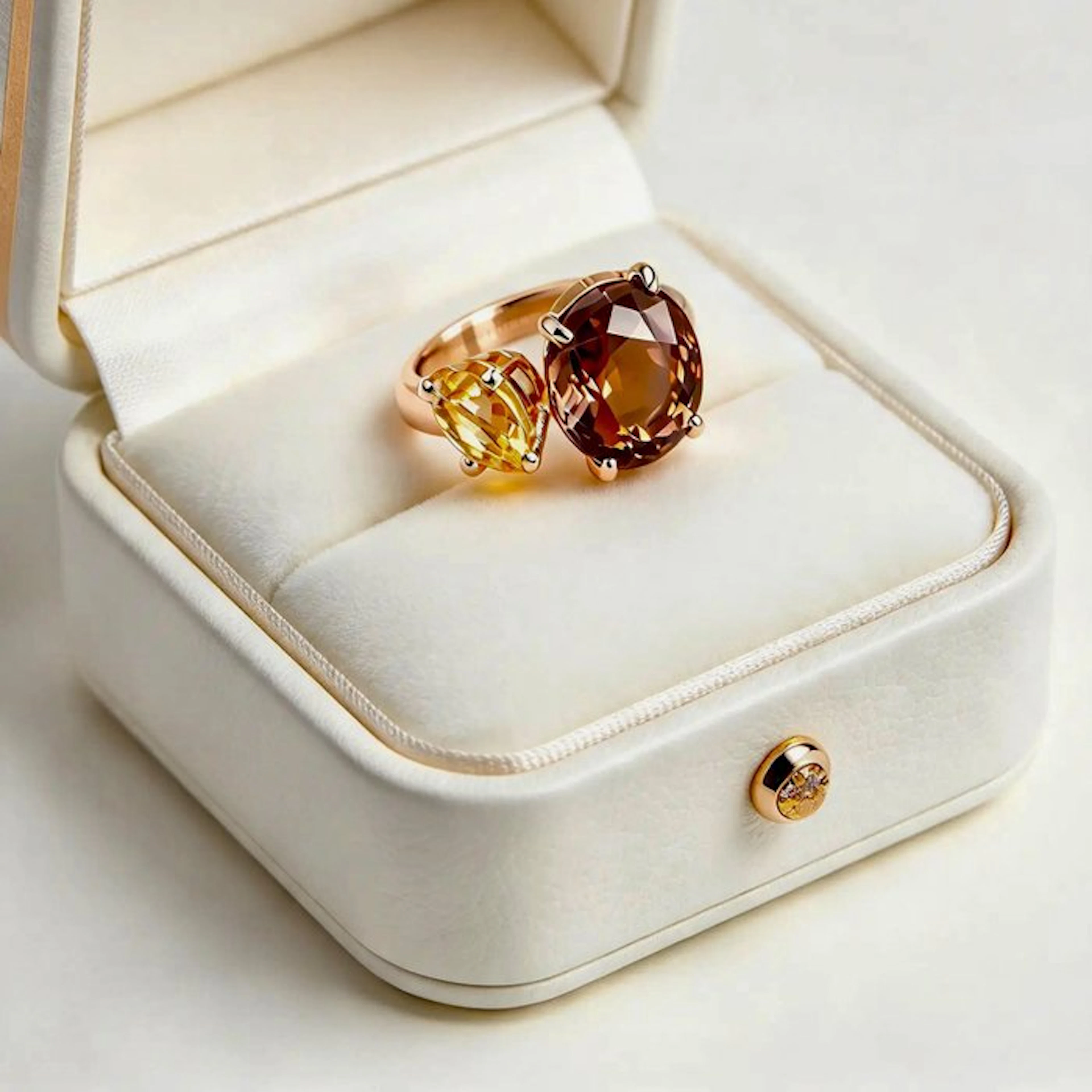 No reserve price - Ring Silver - 5.80ct. tw. Tourmaline - Topaz