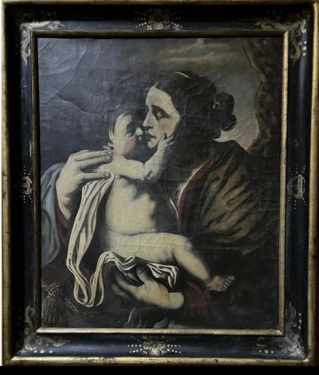 Italian school (XIX) - Madonna con bambino