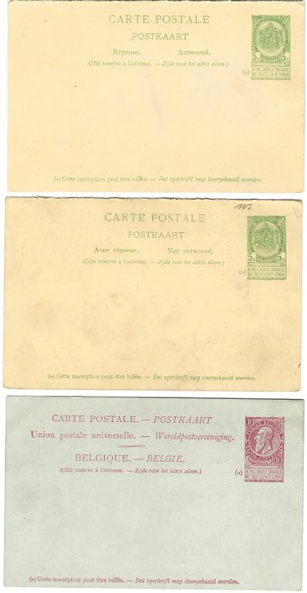 Belgium - Program titled "FINE BARBE" - Collection of miscellaneous letters