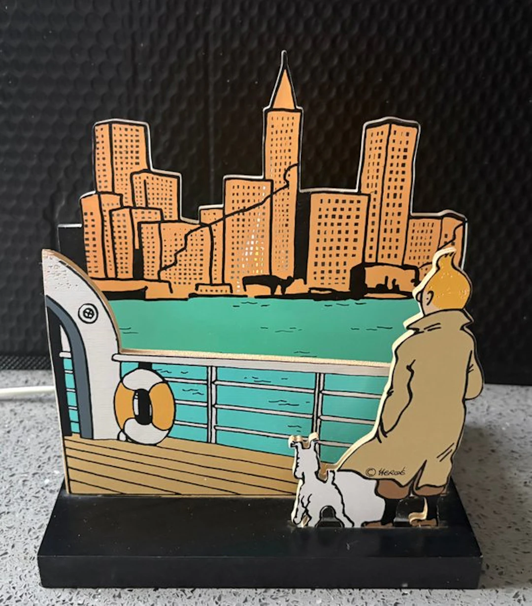 Tintin - Lampe Trousselier - Tintin en Amérique - (années 90) - 1 lamp