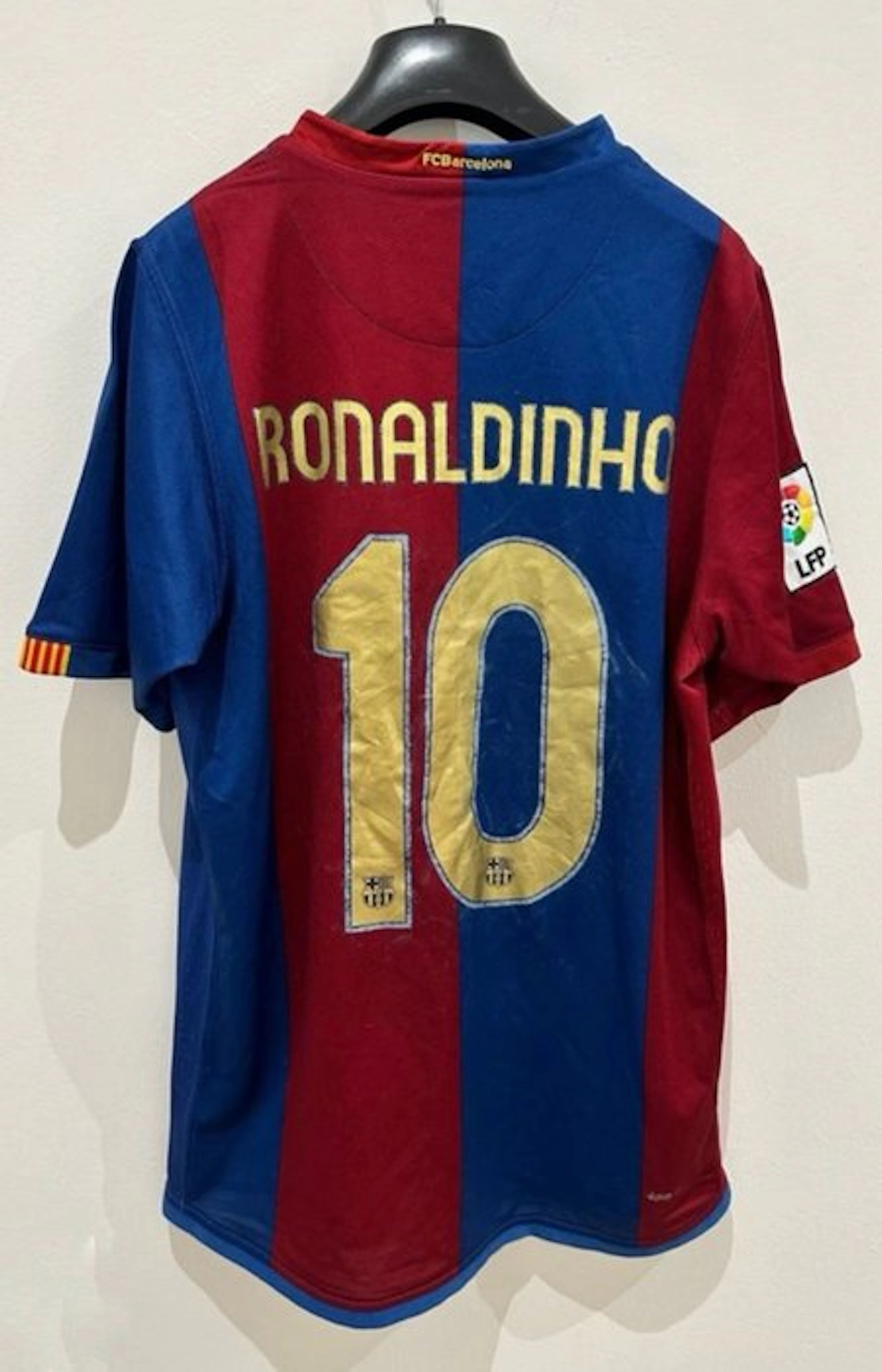 FC Barcelona - Spanish Football League - Ronaldinho - 2007 - Football shirt